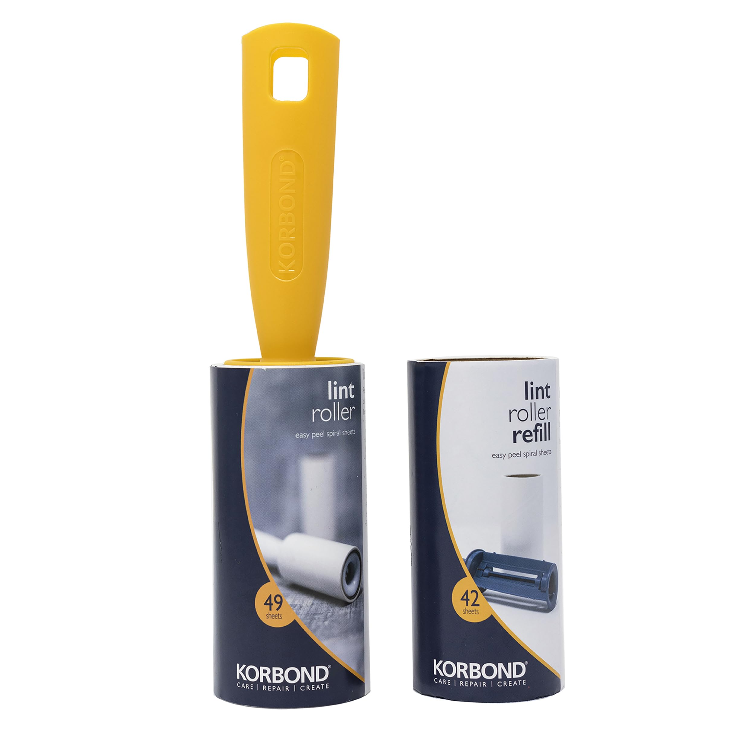 KORBOND Lint Roller & Refill Set – 91 Sheets | Pet Hair Remover | Chemical Free Cleaning 1