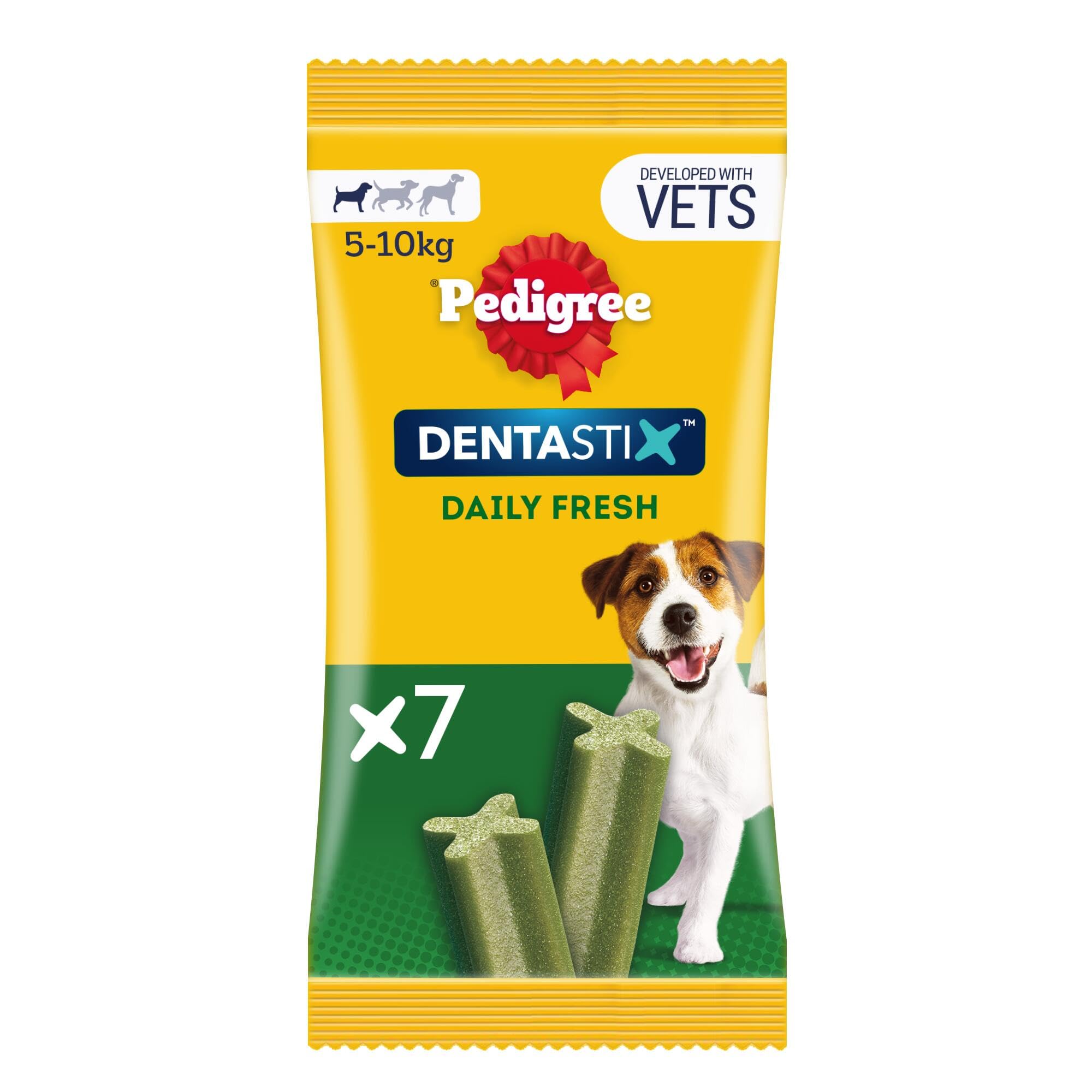 Pedigree Dentastix Fresh Daily Dental Chews for Small Dogs, 70 Sticks (Pack of 10) 1