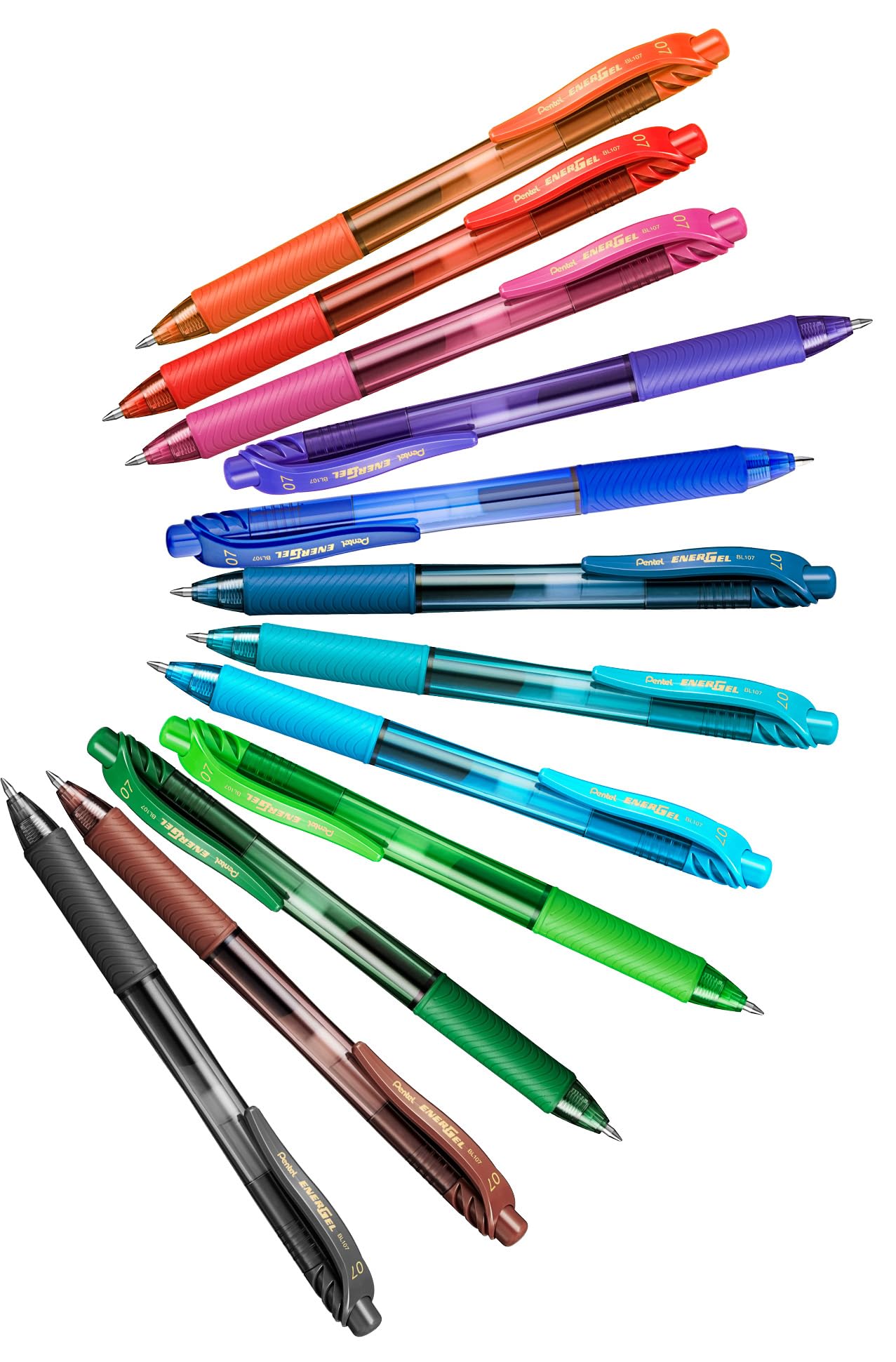 Pentel EnerGel X Rollerball Pen - Brown Ink | 0.7mm Tip | Retractable | Refillable