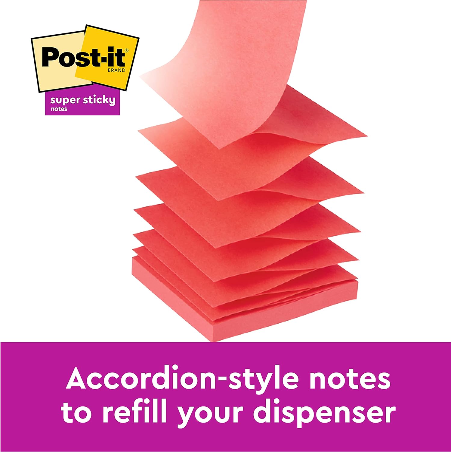 Post-it Notes, Super Sticky Notes Pad, Coloured Notes Rio Collection, Memo Note Pad for Notes Taking and To Do List, 6 Pads of 90 Sheets, Post it Note Large 76 x 127 mm