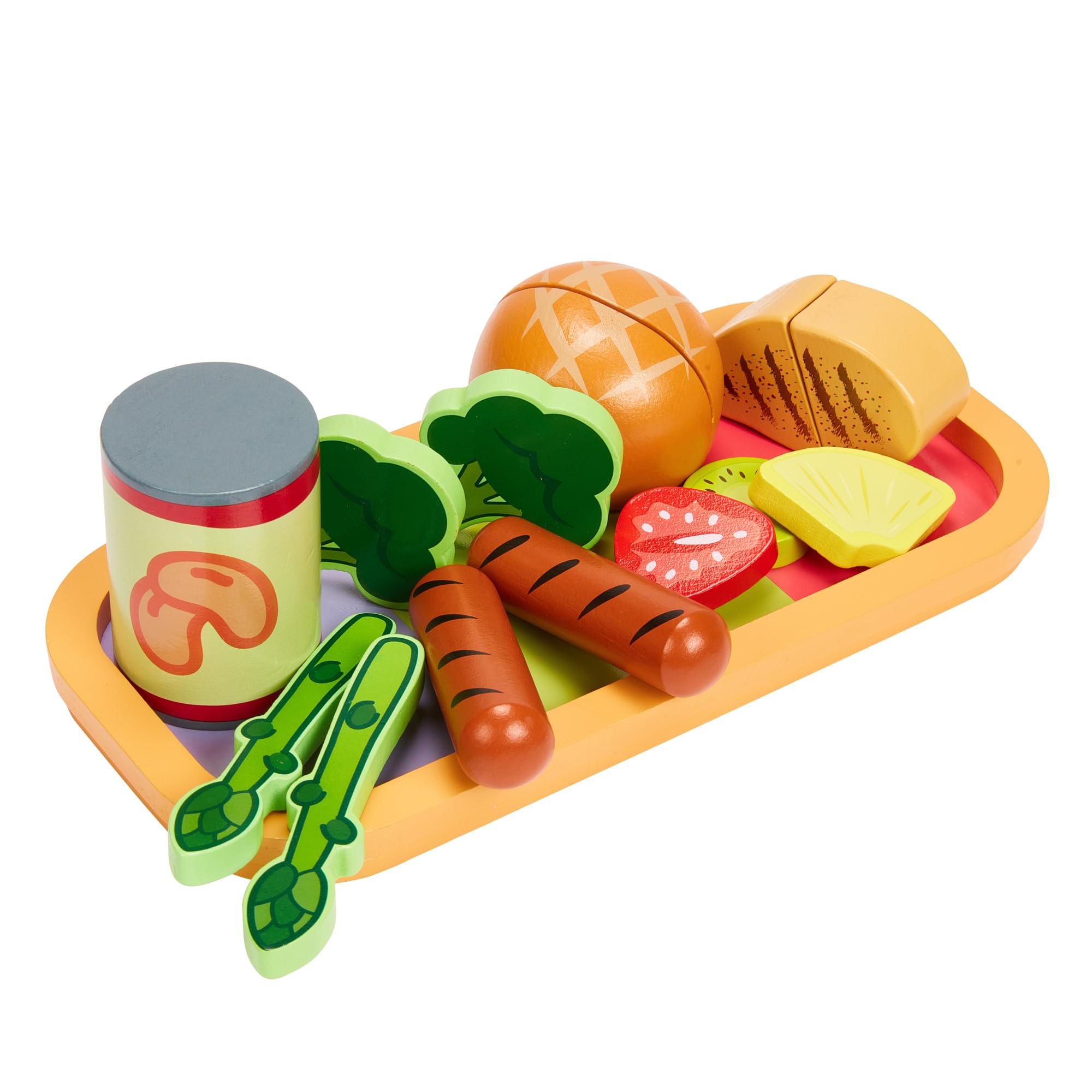 BLUEY - Dine In with Bluey 32-Piece Wooden Toy Playset for Kids