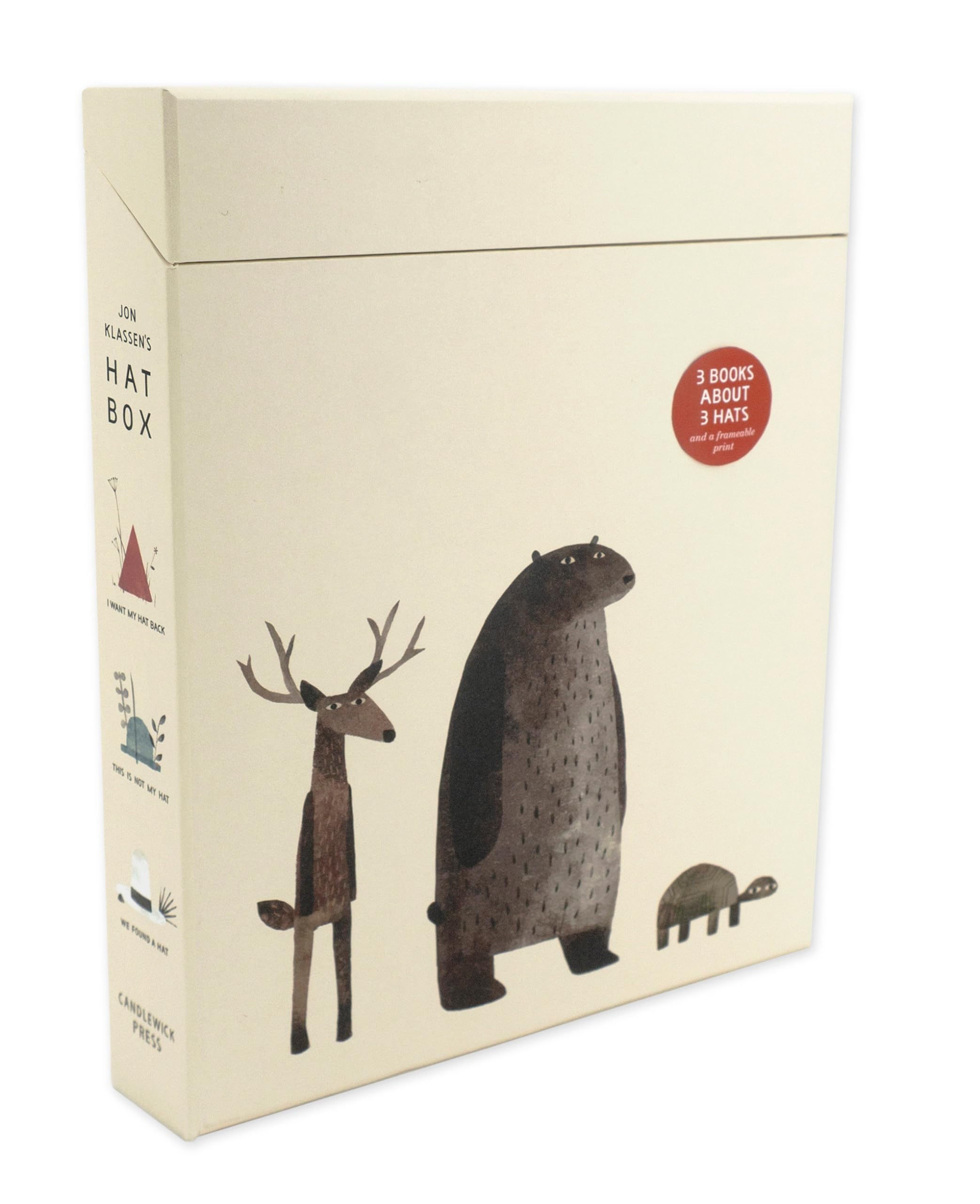 Jon Klassen Hat Box: I Want My Hat Back / This Is Not My Hat / We Found a Hat - Hardcover Box Set | 136 Pages | Ages 3-7