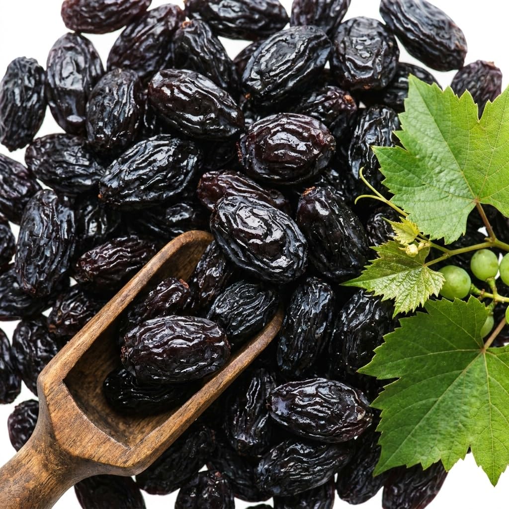 Wholefood Earth Jumbo Black Raisins - 1 kg Pack | High Fibre | GMO Free 5