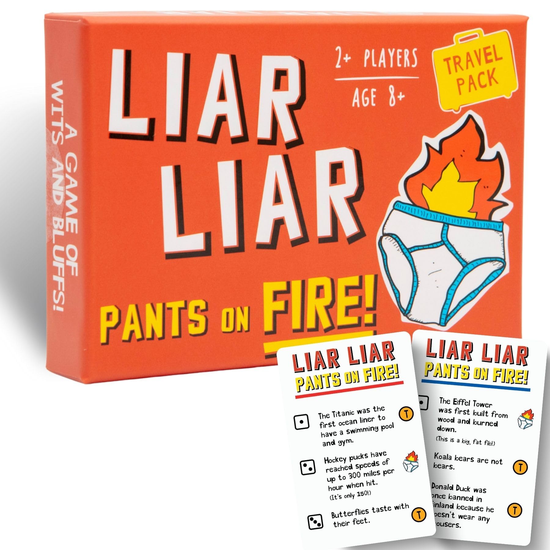 Boxer Gifts Liar Liar Pants on Fire - Family Card Game for Ages 8+ | 2+ Players | English