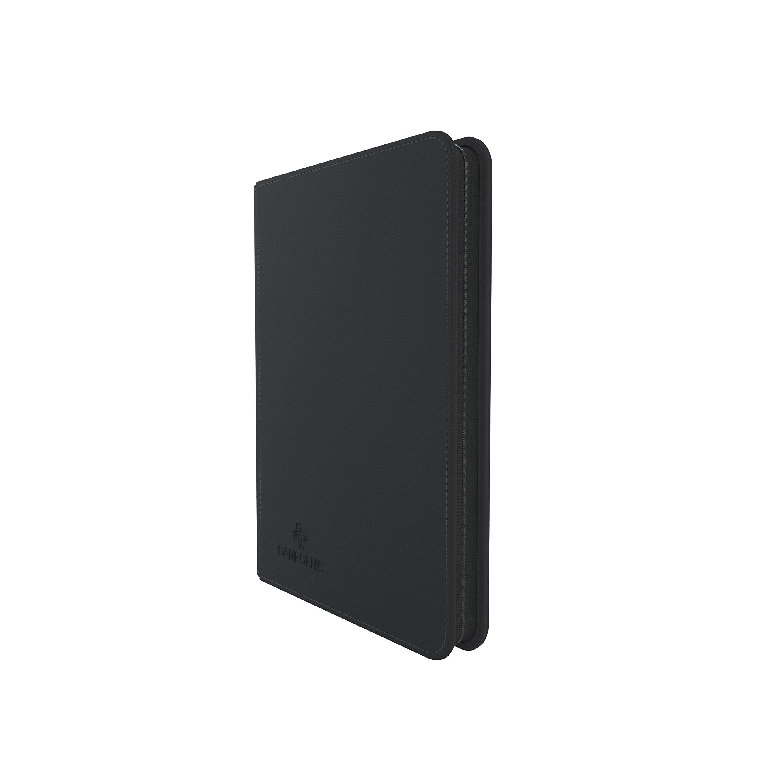 Gamegenic Zip-Up Album - 8-Pocket, Black | Holds 160 Sleeved Cards | Rigid Cover
