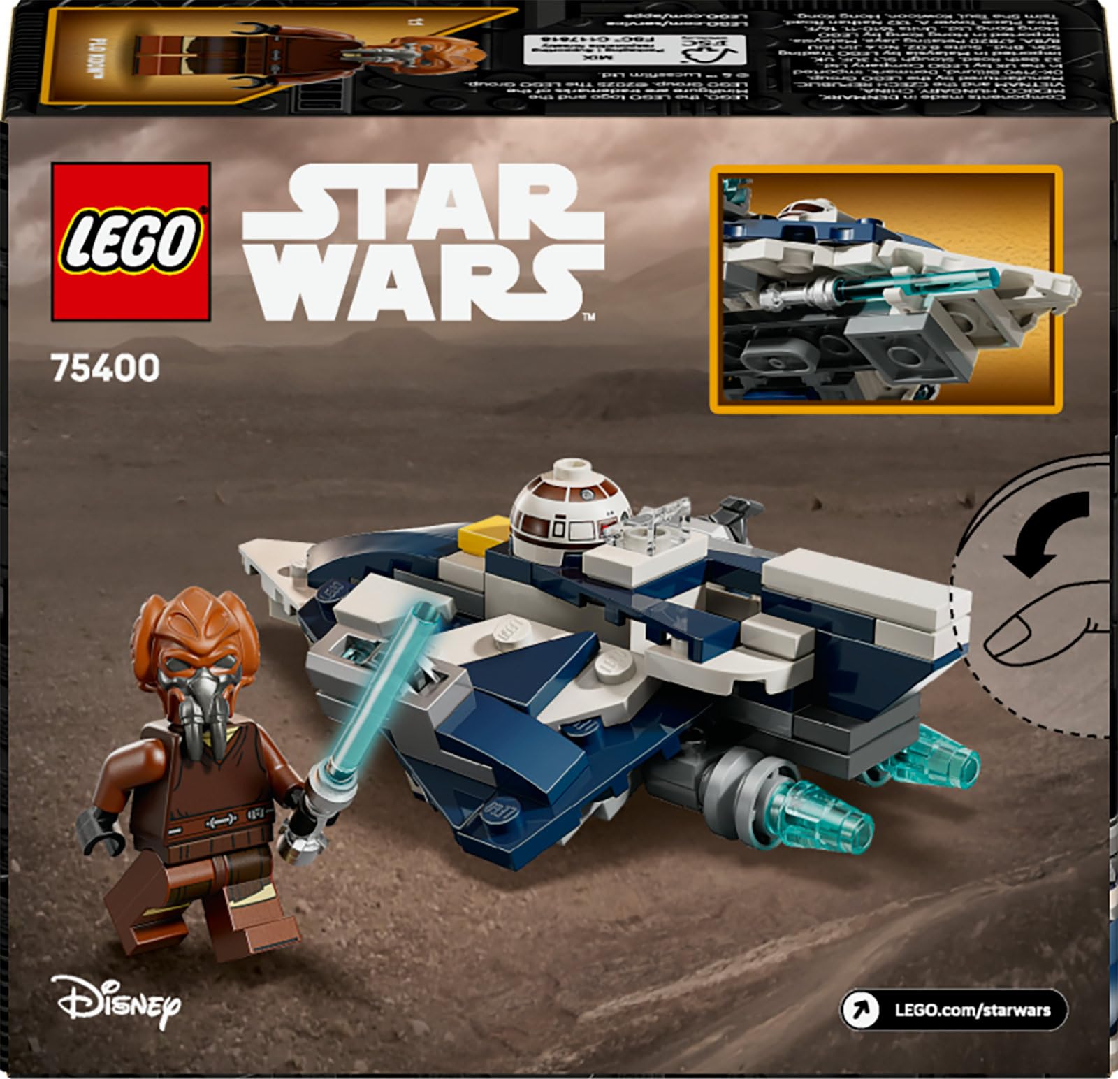 LEGO Star Wars Plo Koons Jedi Starfighter Microfighter – Bauset für Kinder ab 6 Jahren 7