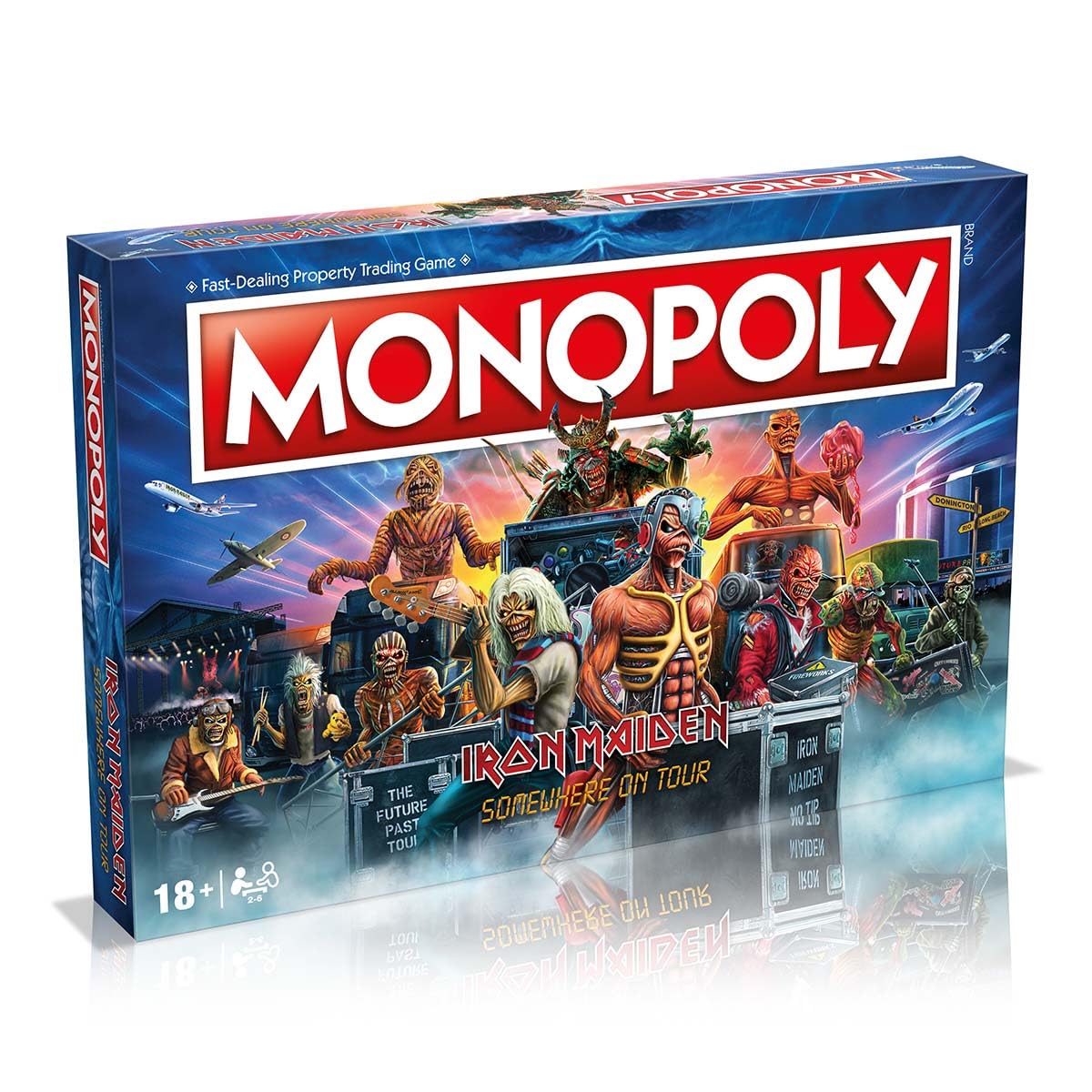 Winning Moves Iron Maiden Monopoly Board Game - Strategy, 2-6 Players, Ages 18+, 60+ Min Play Time