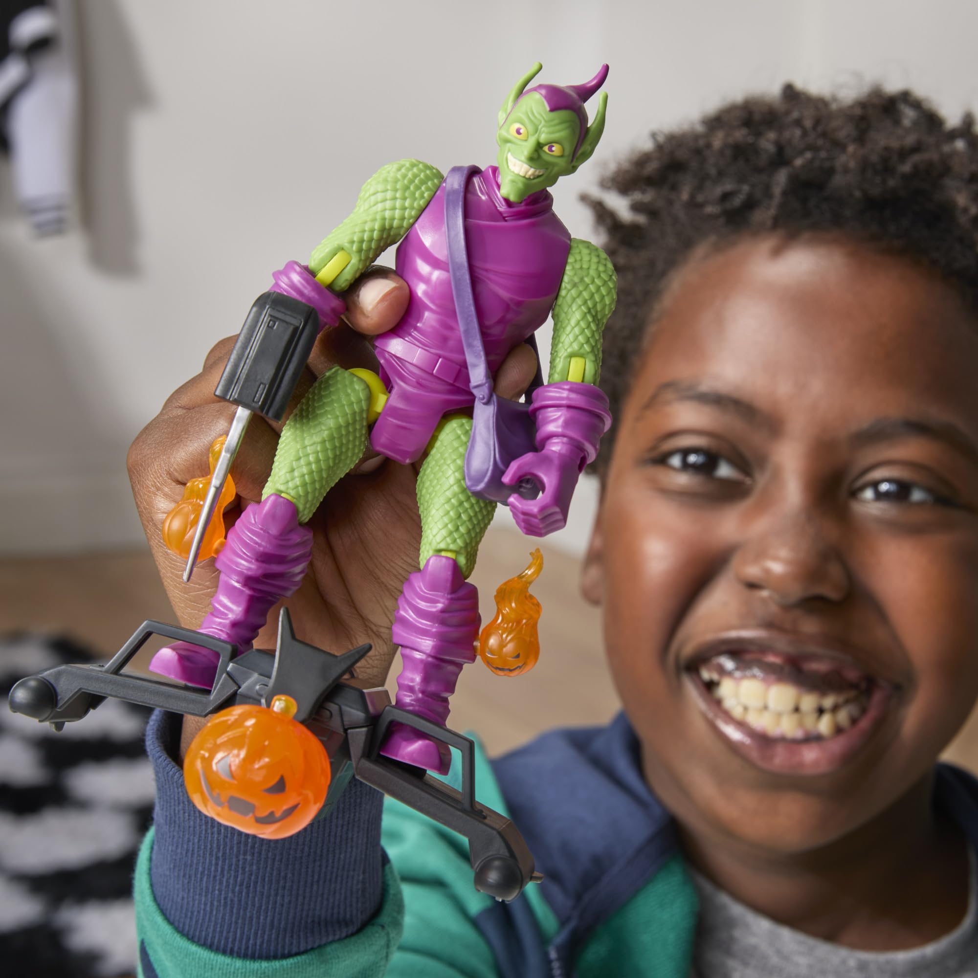 SPIDER-MAN MixMashers Green Goblin Action Figure - 5 Inch | Interchangeable Parts | Ages 4+ 5