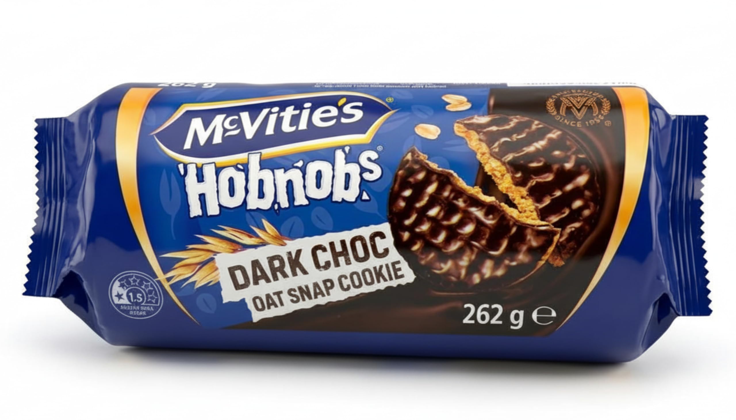 McVitie's Hobnobs Dark Chocolate Biscuits - Oaty Crunch with Rich Dark Chocolate | 262g 2