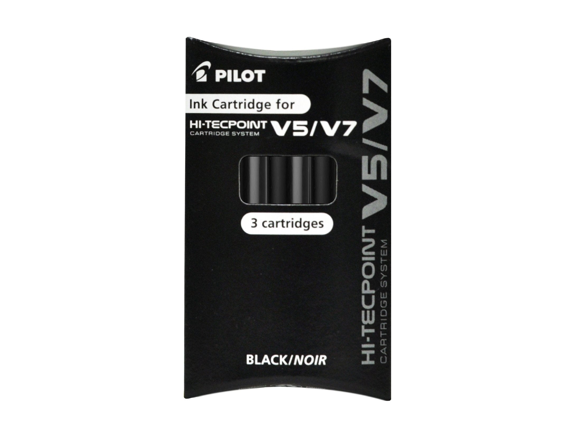 PILOT V7 Cartridge System Liquid Ink Rollerball Pen - 0.7mm Tip, Black Ink | 4 Piece Set 3
