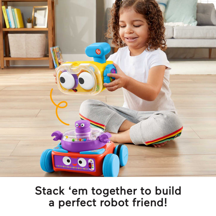 Fisher-Price 4-in-1 Ultimate Learning Bot, giocattolo elettronico di attività con luci, musica e contenuti educativi per neonati e bambini