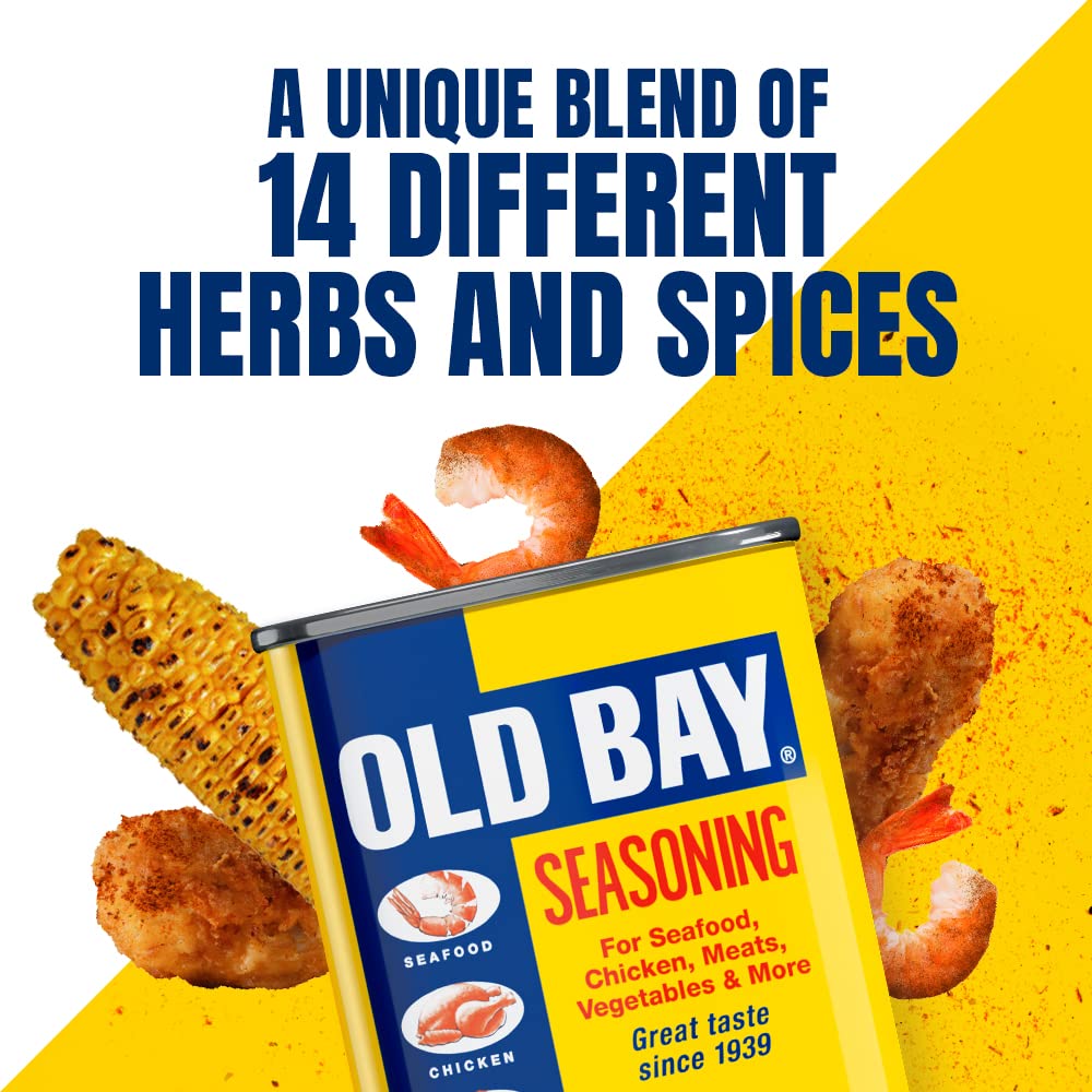 Old Bay Seasoning - Versatile Meat & Seafood Blend | 14 Herbs & Spices | 75g Tin