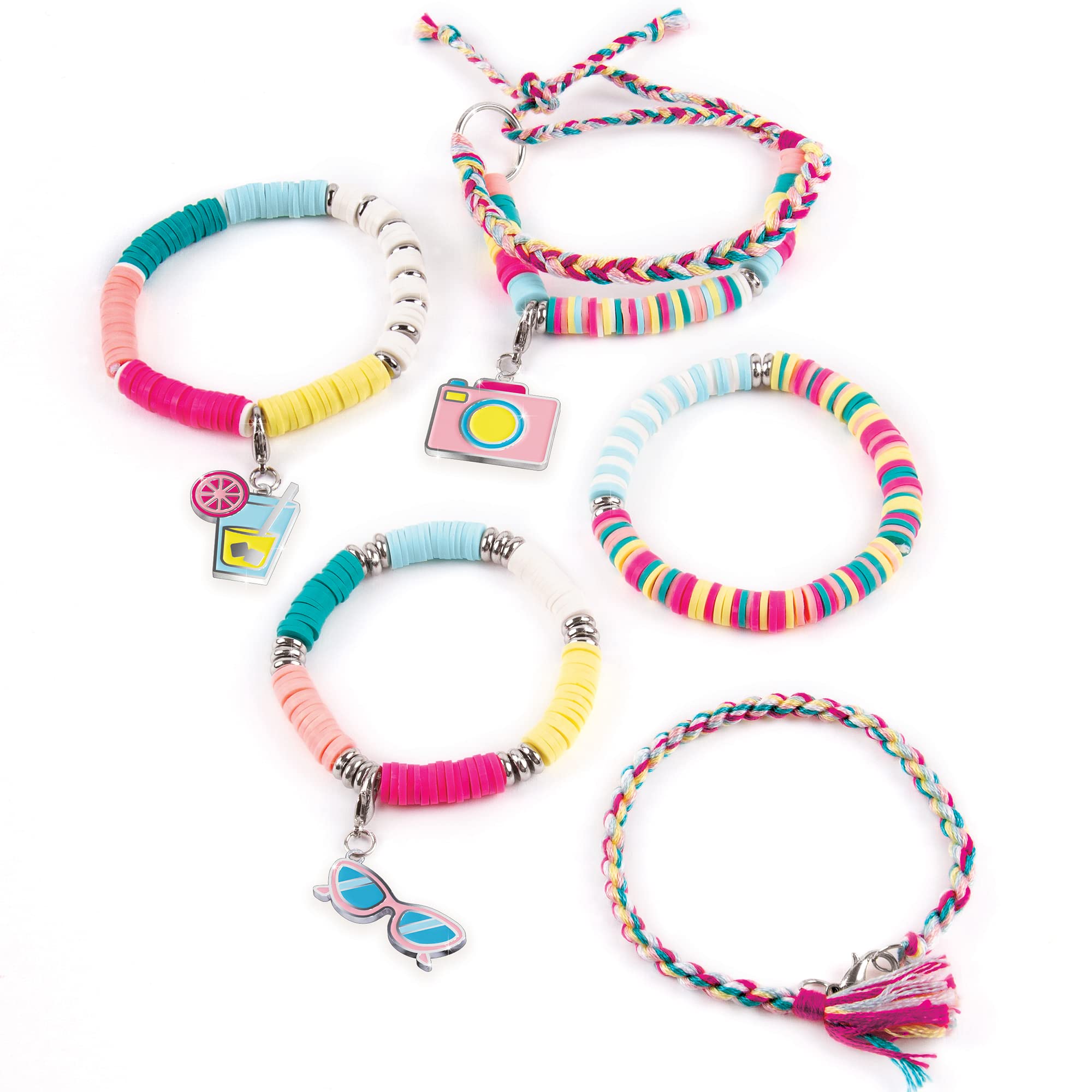 Make It Real 1317 Jewellery Making Kit - Creative Bracelet Craft Set for Kids Ages 8+ 4