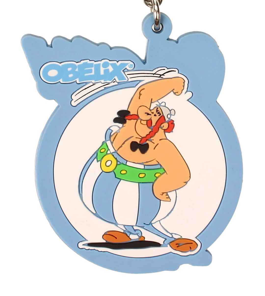 SD Toys Asterix Obelix Paff Reversible Rubber Keychain
