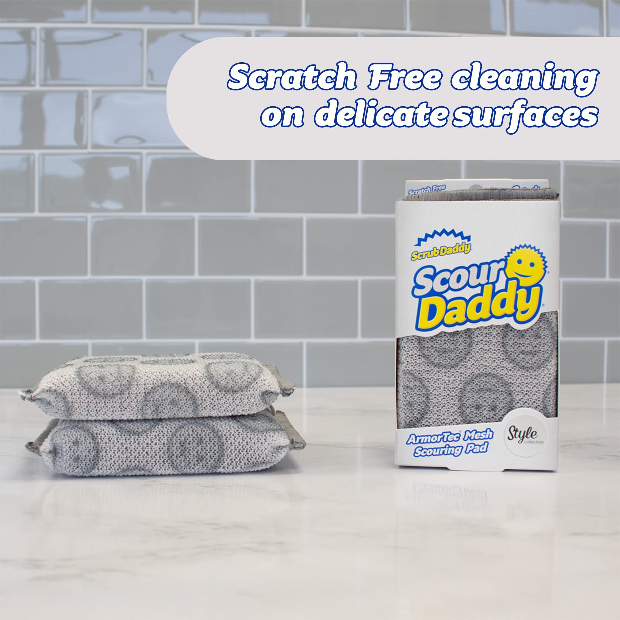 Scrub Daddy Scour Daddy Style Scourers - Non-Scratch, Heavy Duty, 2 Count 5