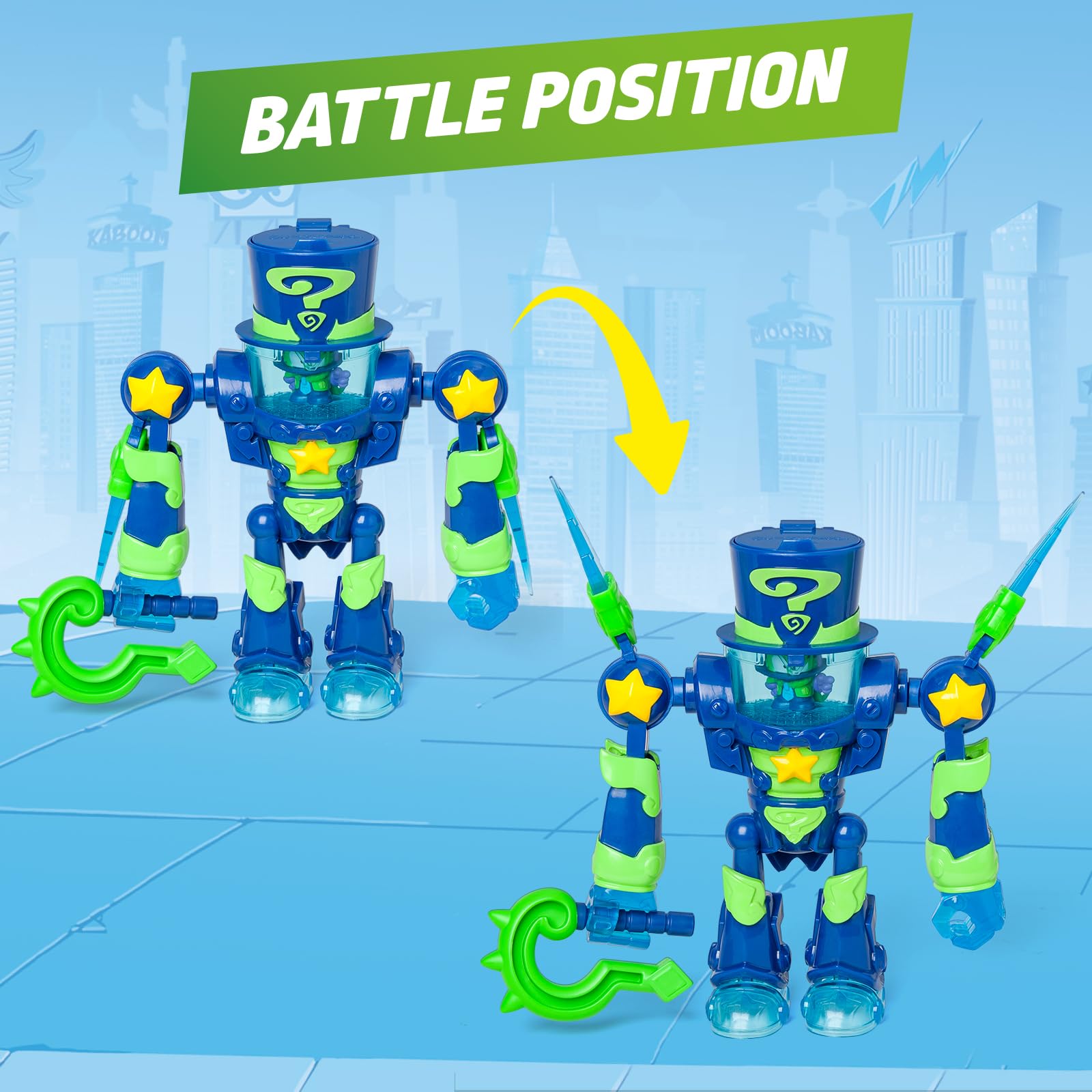 SUPERTHINGS RIVALS OF KABOOM Enigma's Ultra Striker Robot Playset | Exclusive Enigma Figure | Ages 3+ 8