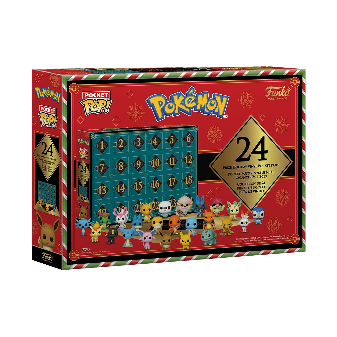 Funko Pocket Pop! Pokémon 24-Day Advent Calendar - Multicolor Collectible Figures 3
