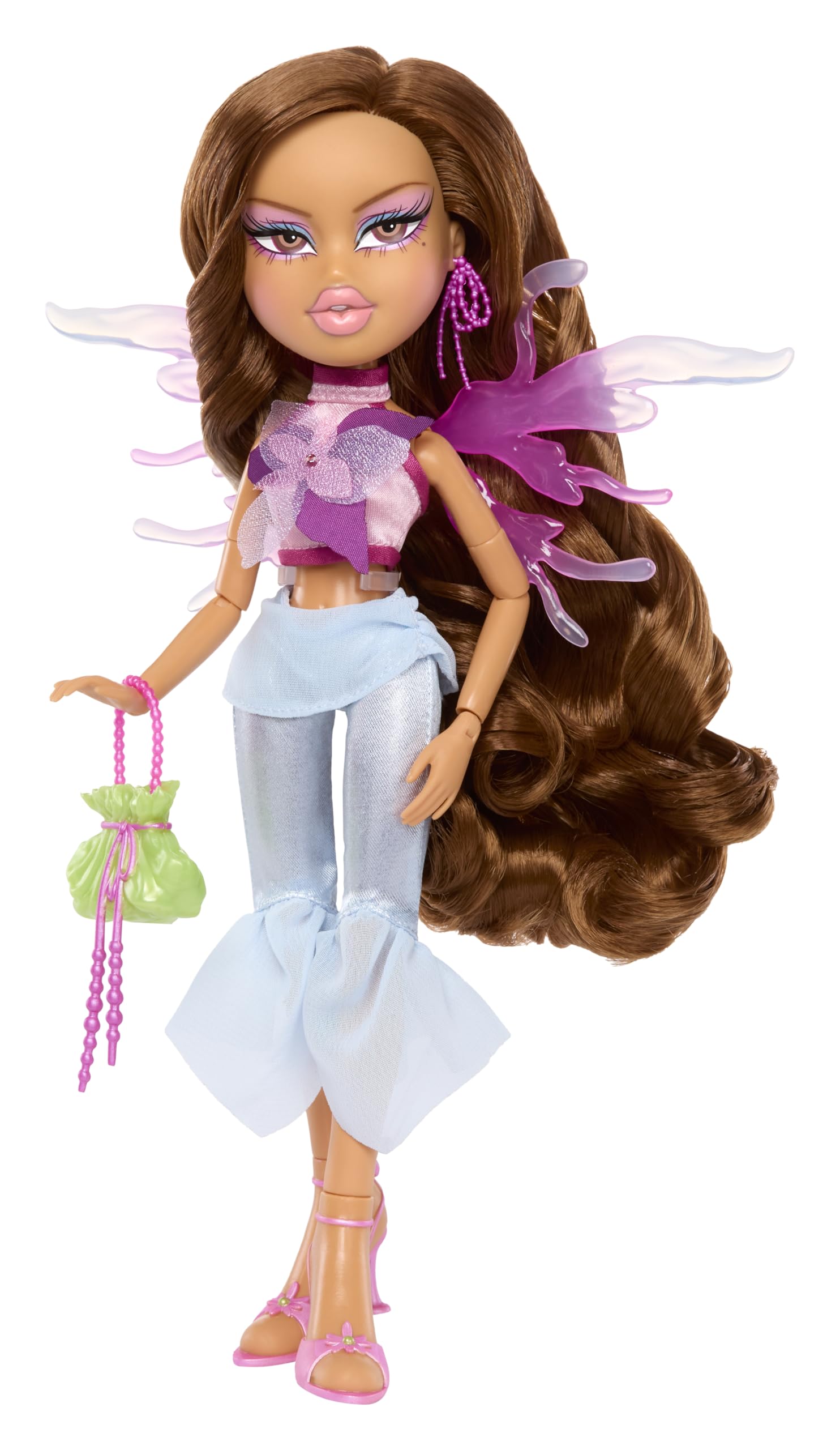 Bratz Fashion Pixiez Yasmin - Collectible Fantasy Doll with Transformable Wings, Real Fashions & Accessories