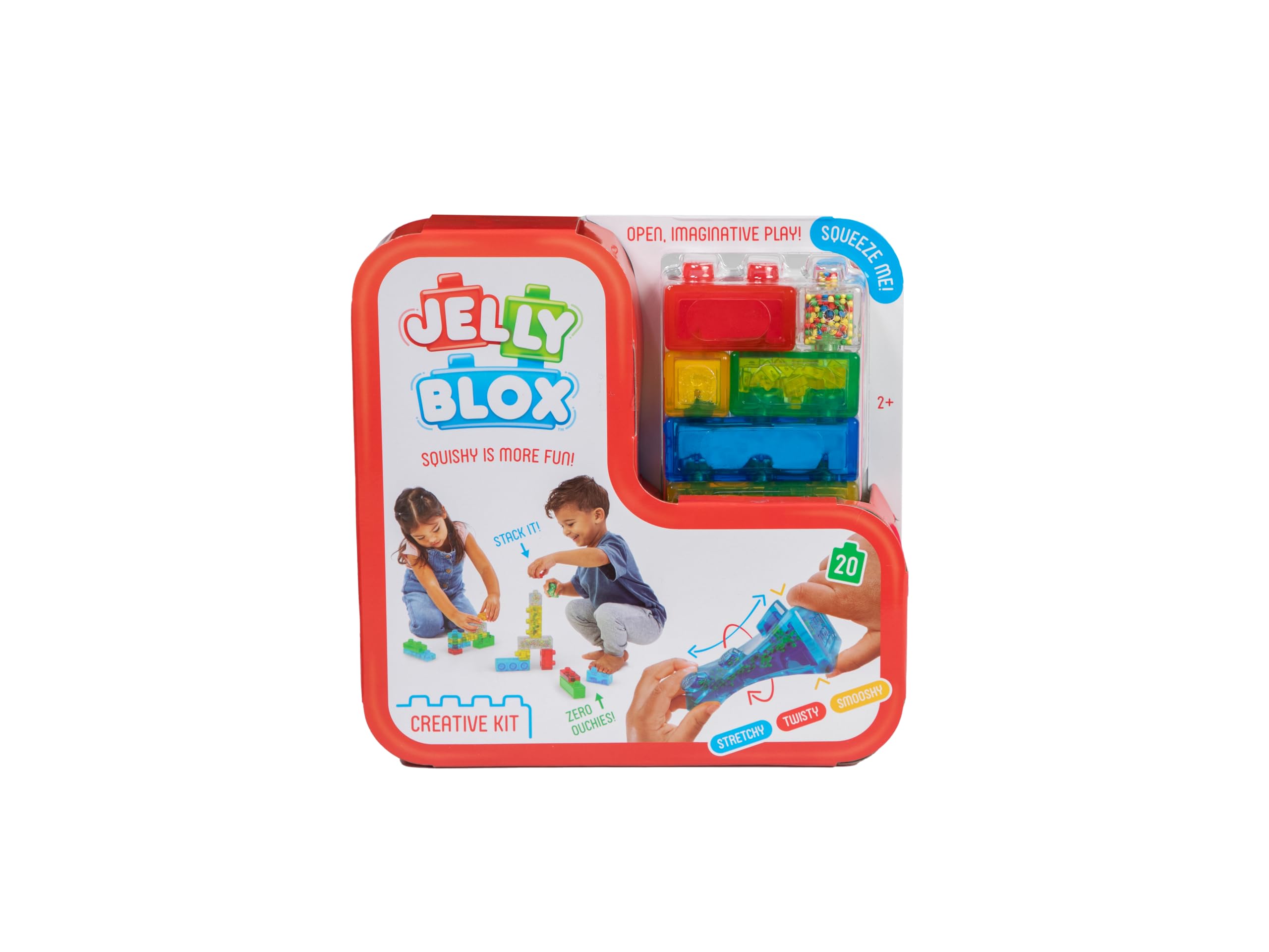 Jelly Blox Creative Kit Stacking Blocks | Squishy Sensory Play | Ages 2+