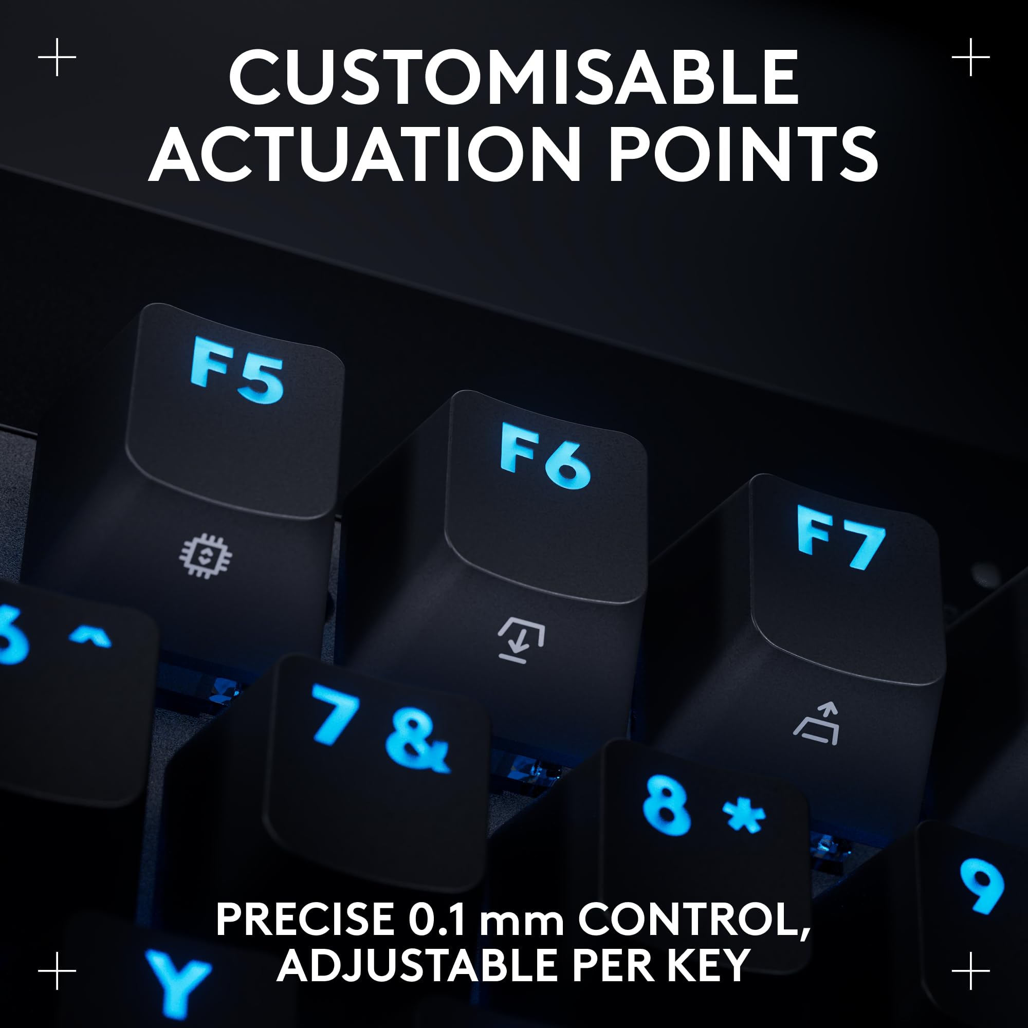 Logitech G PRO X TKL RAPID Tenkeyless Wired Gaming Keyboard with Magnetic Analog Switches | Black | RGB 4