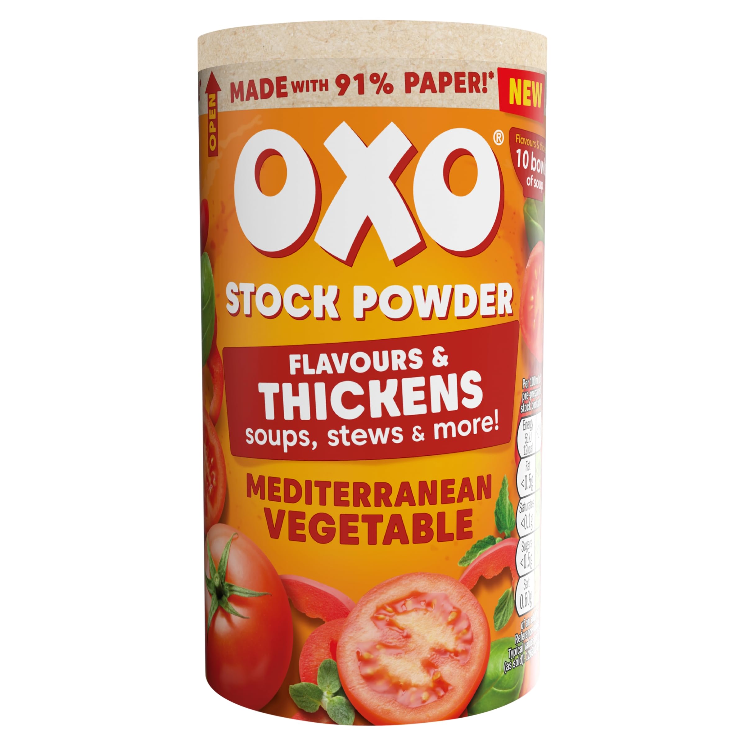 OXO Mediterranean Vegetable Stock Powder - Vegan Friendly | Quick Prep | 100g 2