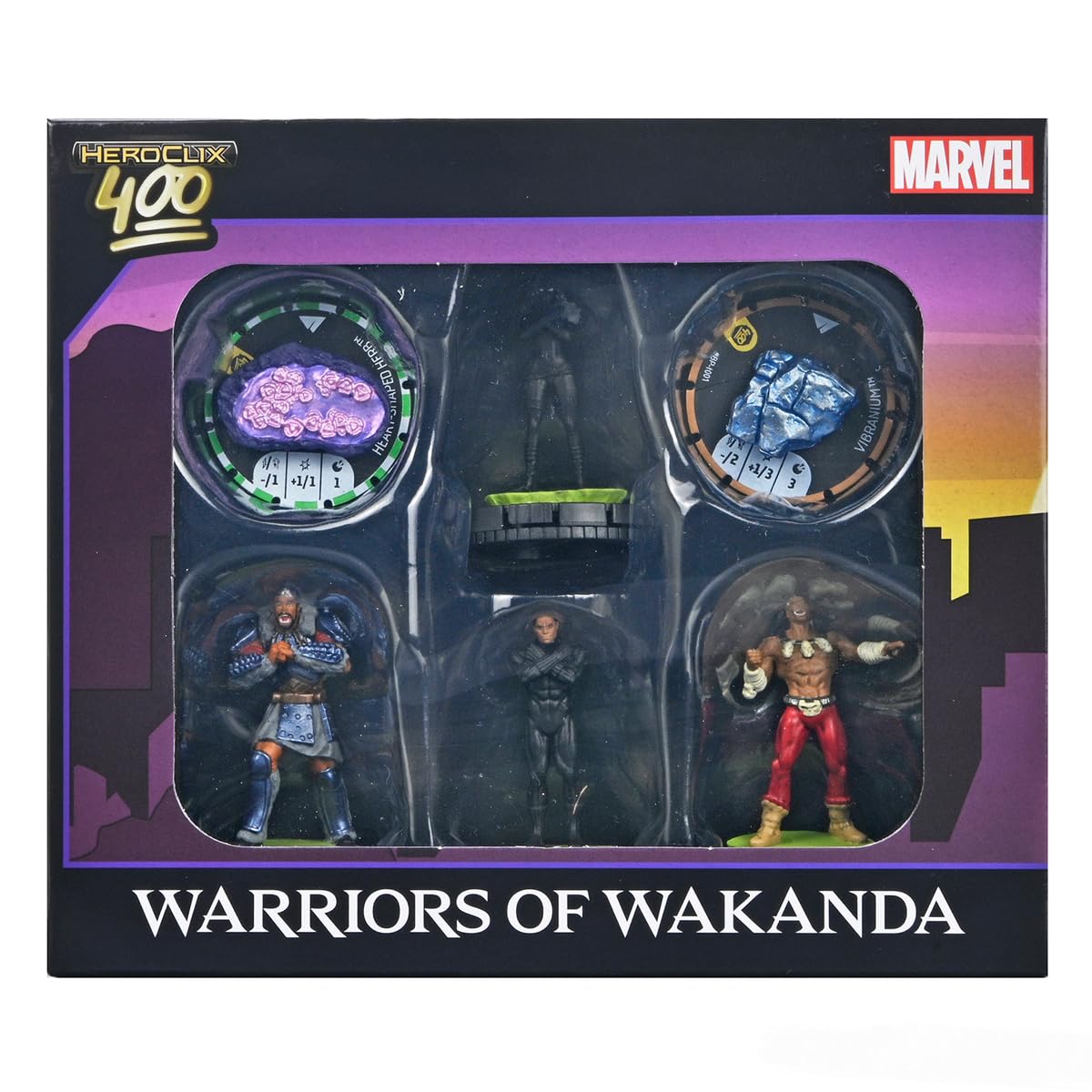 WizKids Marvel HeroClix 400: Warriors of Wakanda Collectible Figures Set | 4 Figures