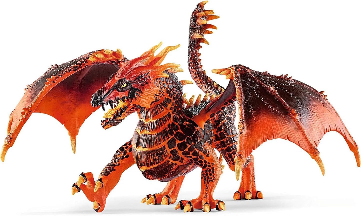Schleich Eldrador Creatures Lava Dragon Toy - Movable Wings, Ages 7+ | 70138