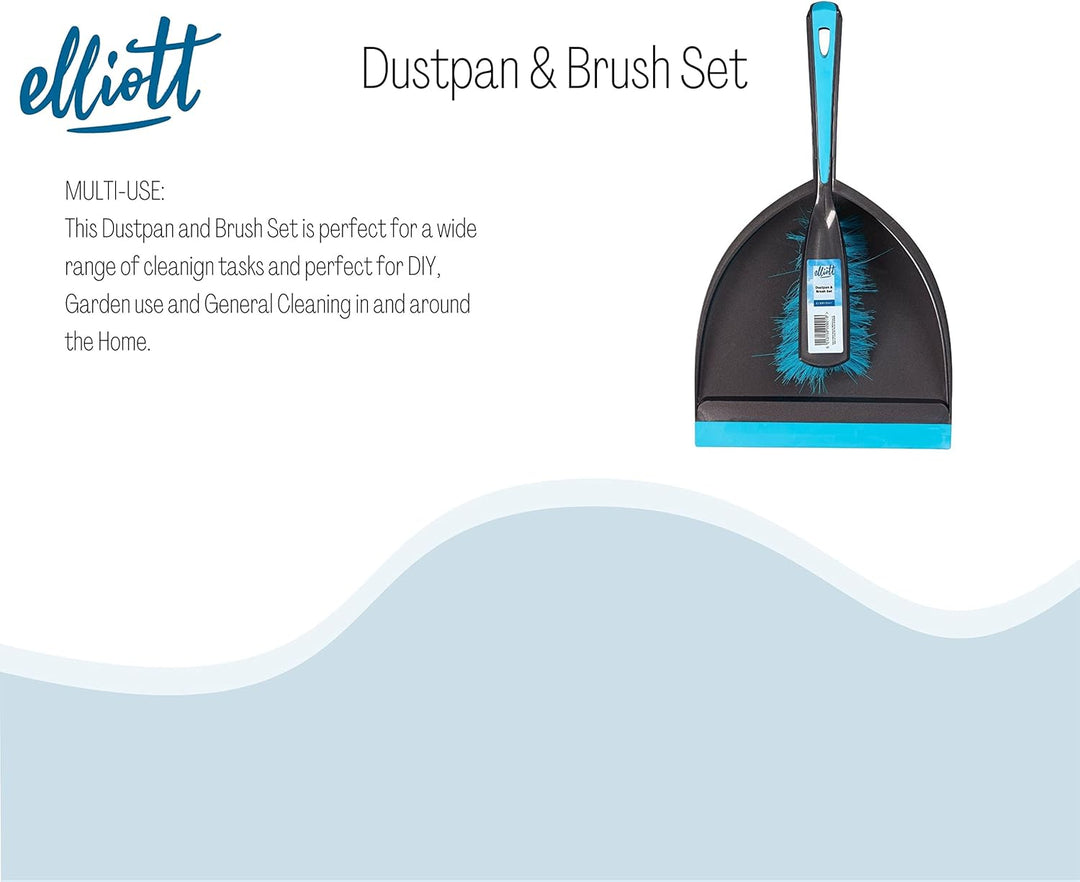 Elliott Large Garden Dustpan and Brush Set for Home and Light Commercial Use