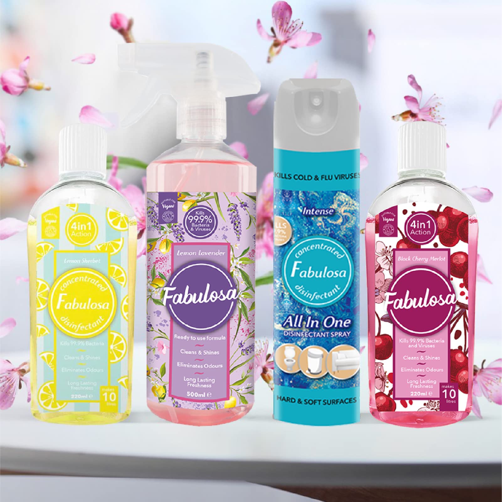 Fabulosa 4 in 1 Concentrated Antibacterial Disinfectant All Purpose Cleaner | 220 ml Liquid 5