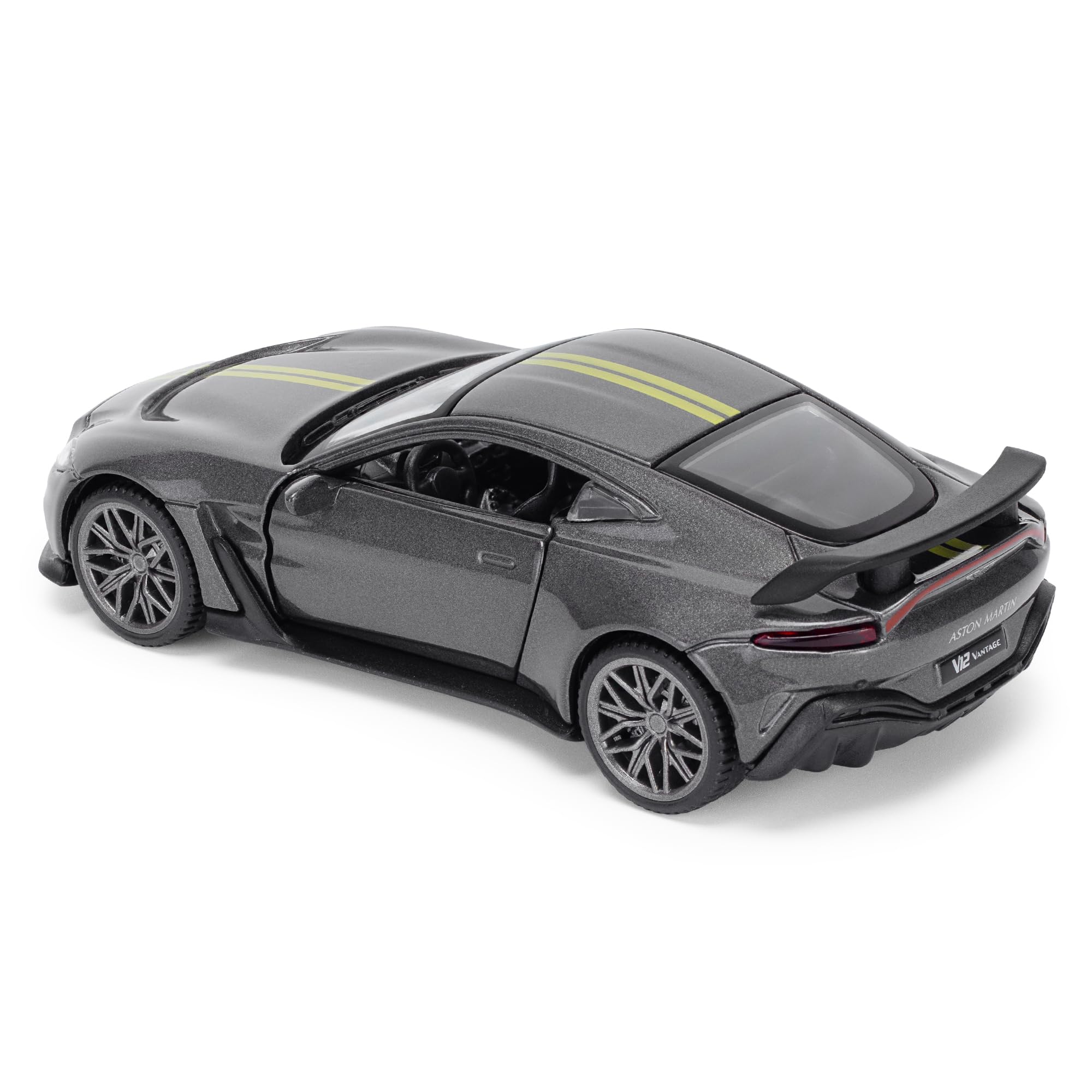 Aston Martin V12 Vantage 1:43 Scale Die-Cast Model Car - Grey | Collectible Display Model 10
