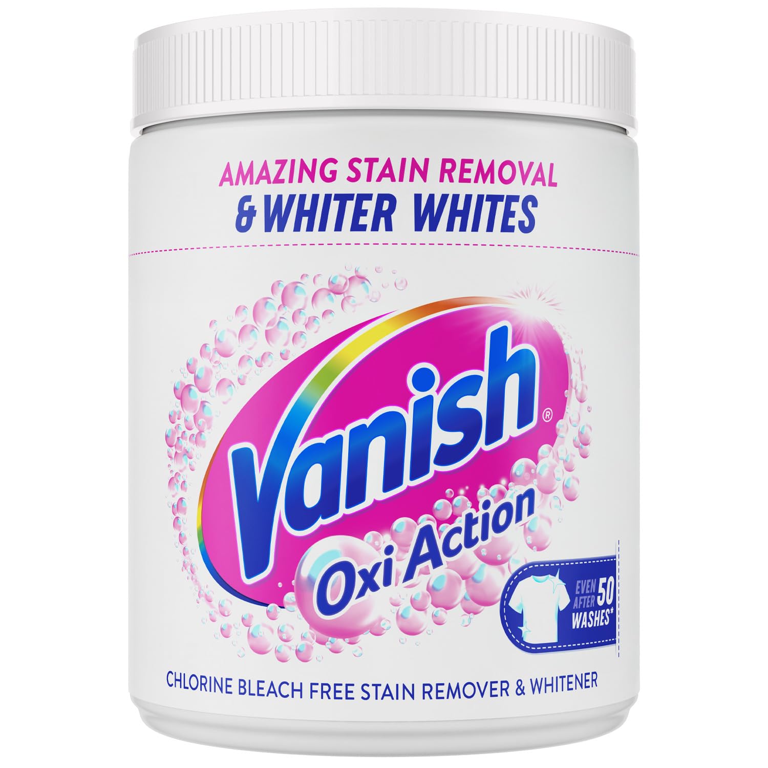 Vanish Oxi Action Laundry Whitener and Stain Remover Powder - Restores Whites Up to 3 Shades | 1kg 1