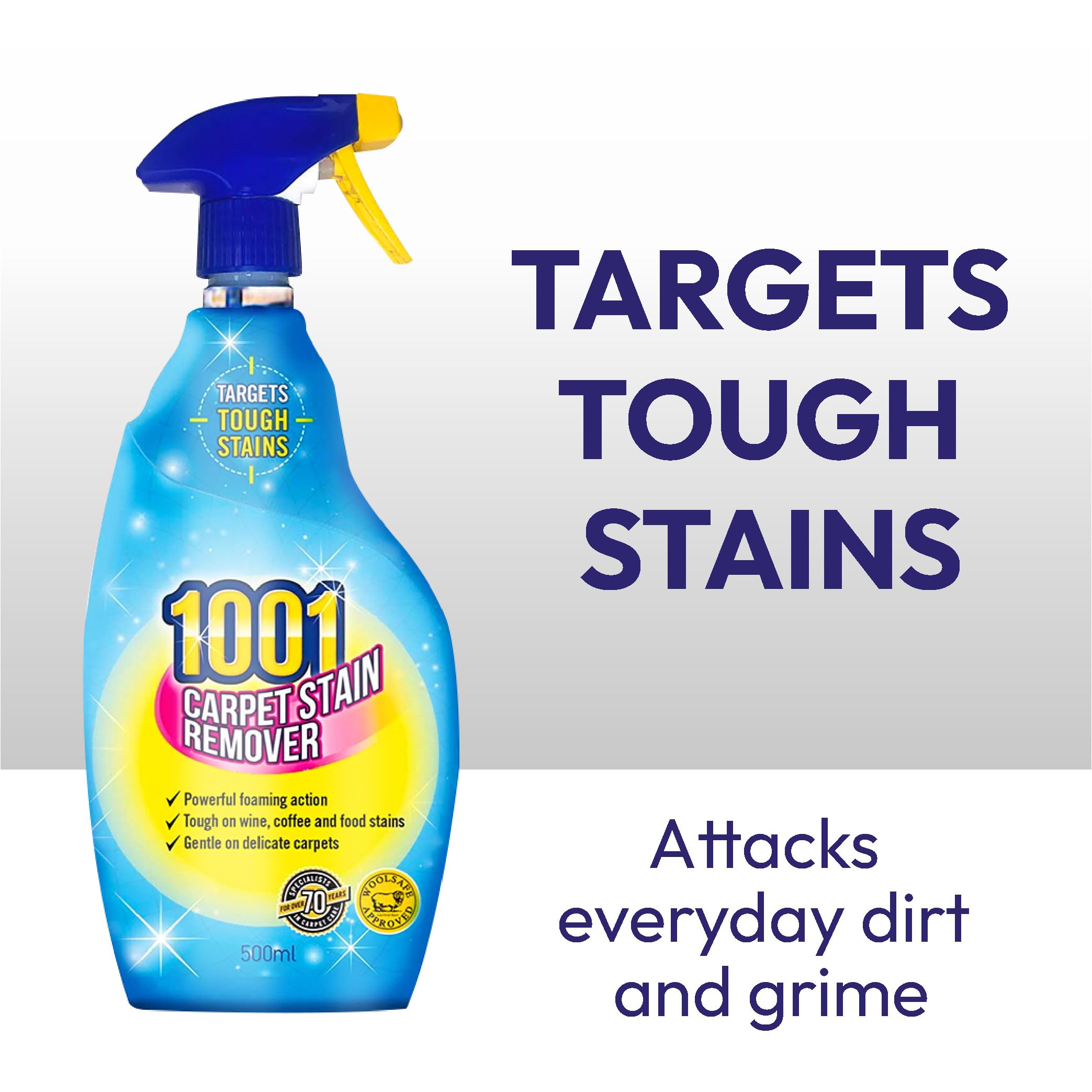 1001 Carpet Stain Remover Spray - Tough on Stains, Gentle on Carpets | 500ml 2