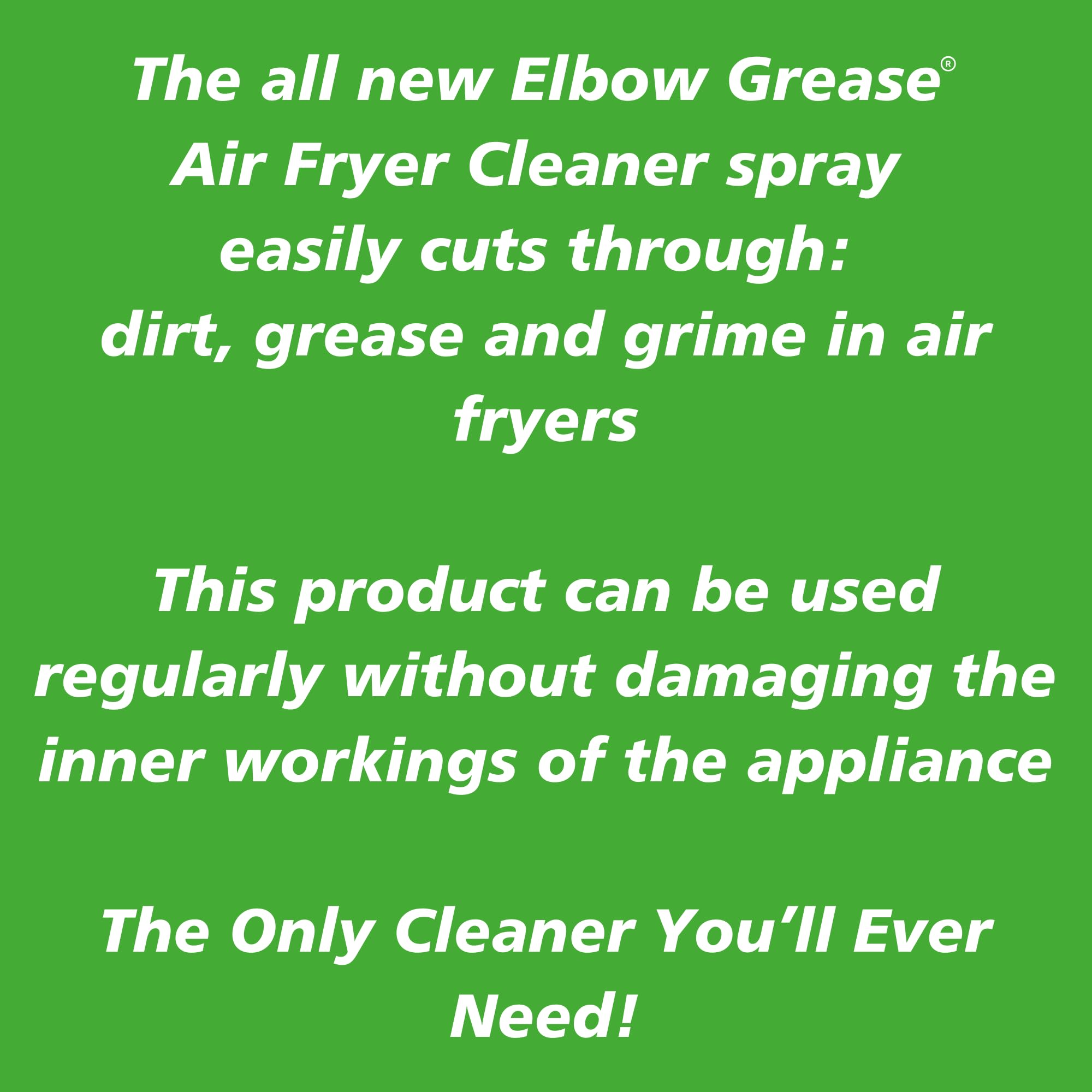 Elbow Grease Air Fryer Cleaner Spray - Cuts Grease & Grime | Lemon Scent | 500ml 6