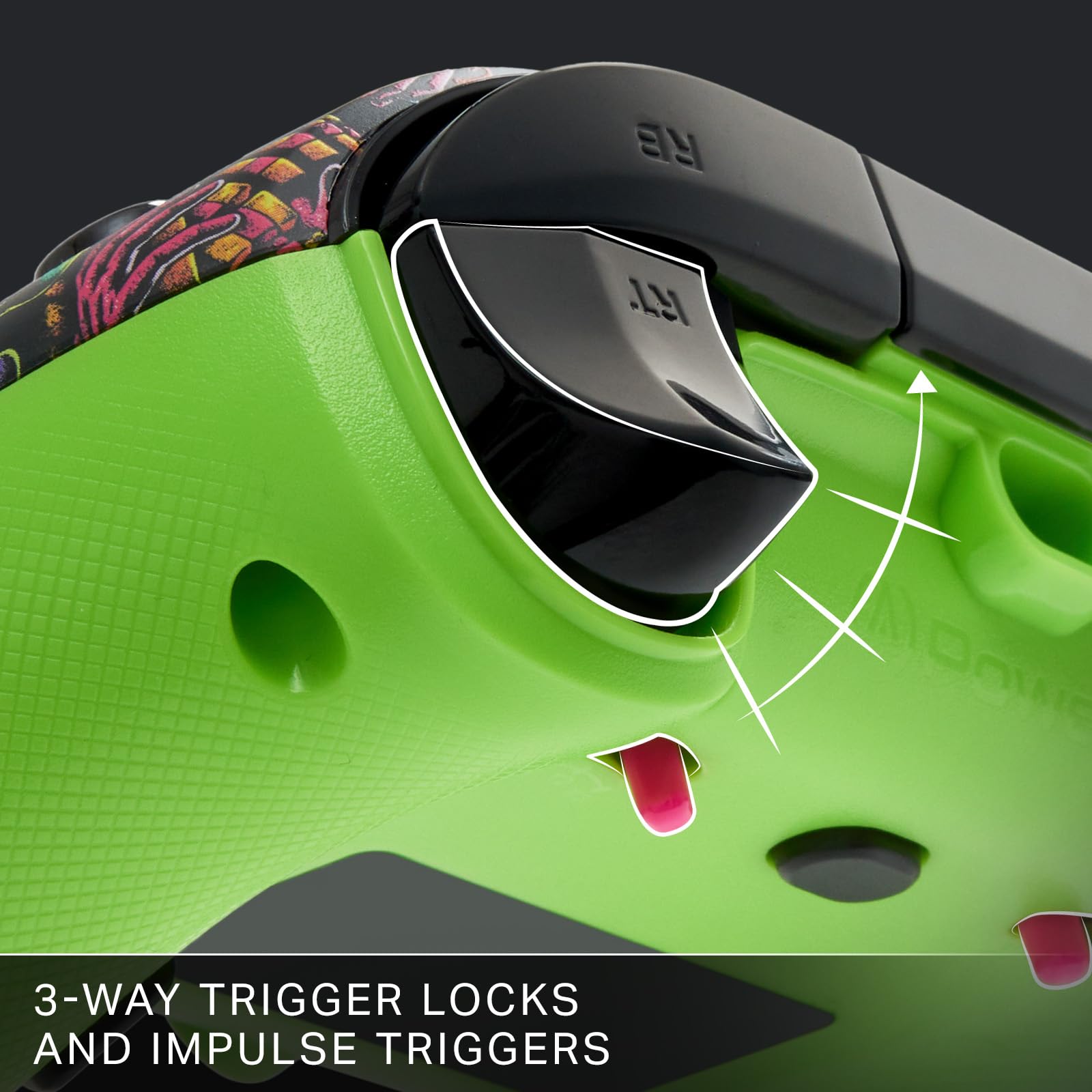 Fortnite Glow - PowerA Advantage Wired Controller for Xbox Series X|S 4