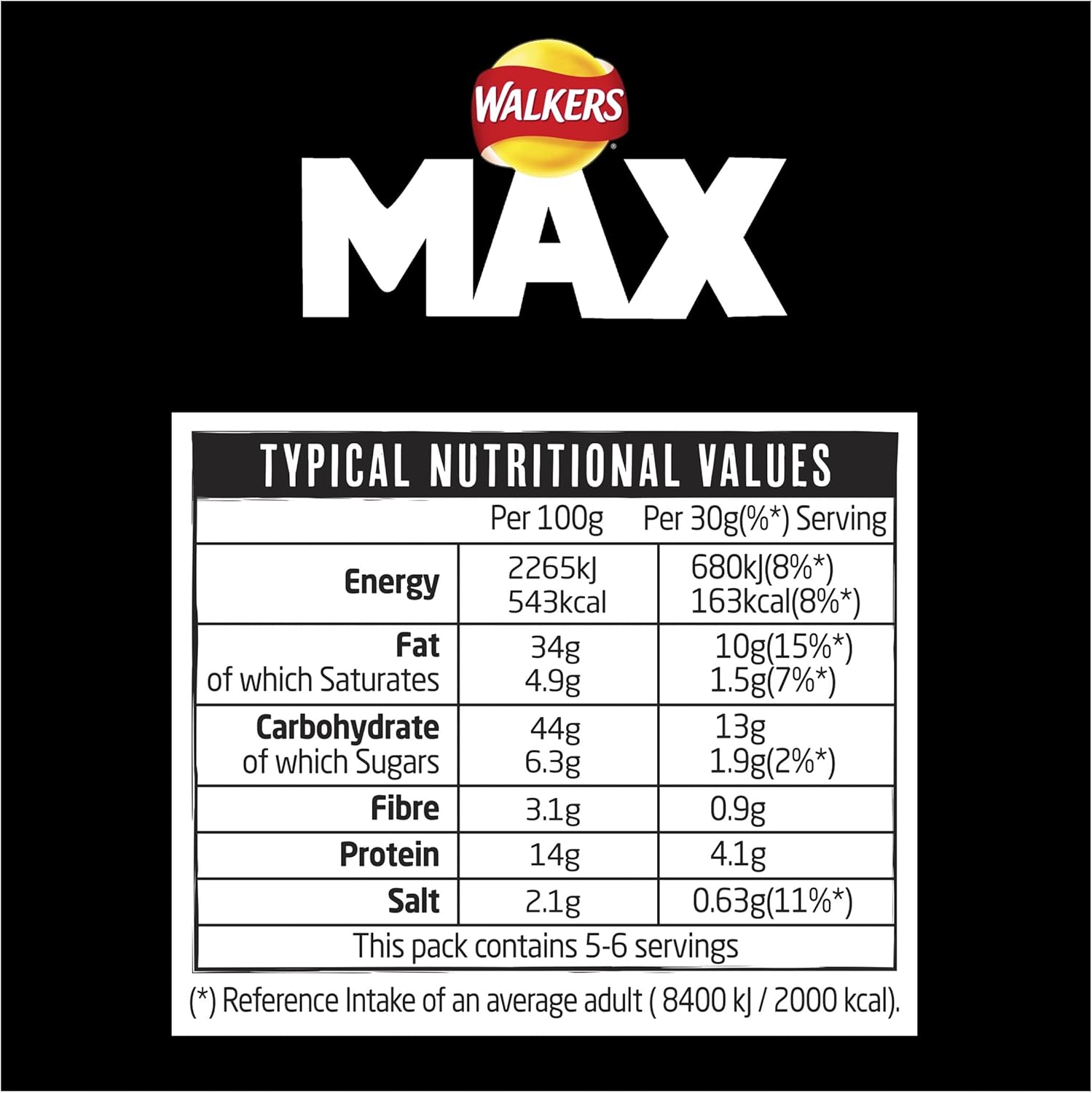 Walkers Max Strong Jalapeño & Cheese Double Coated Peanuts 175g 2