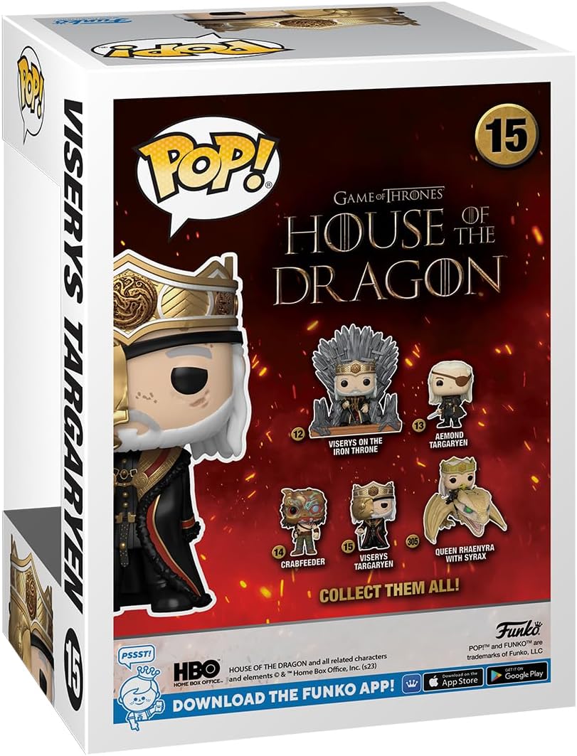 Funko Pop! TV: House of the Dragon - Masked King Viserys Targaryen Vinyl Figure (76474) 5