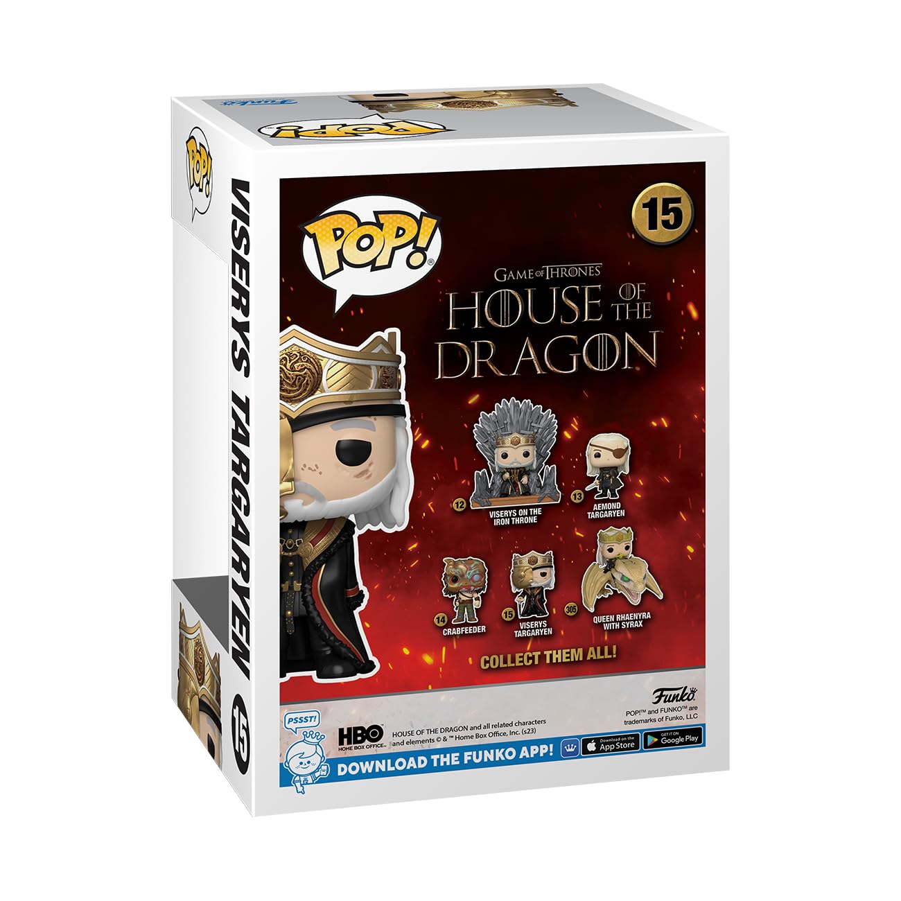 Funko Pop! TV: House of the Dragon - Masked King Viserys Targaryen Vinyl Figure (76474) 9