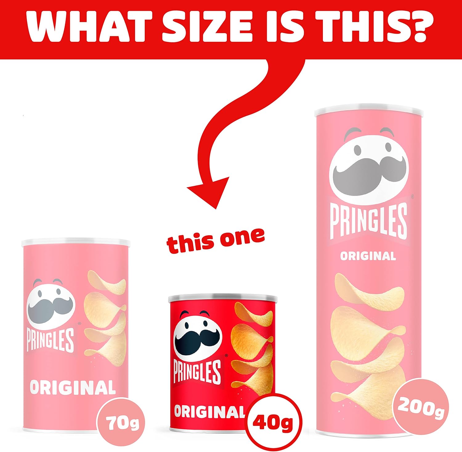 Pringles Original Potato Chips 40g (Pack of 12) 3