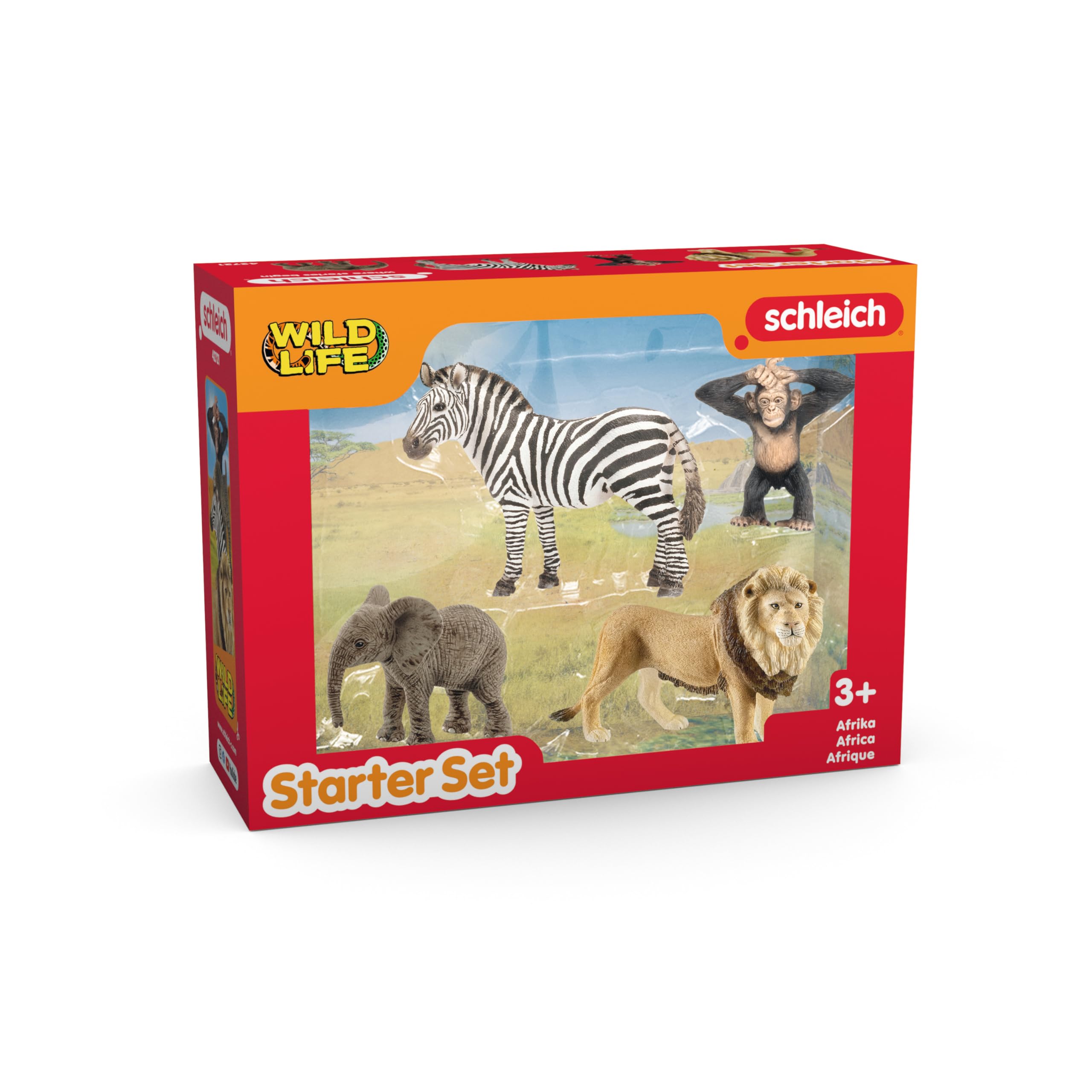 Schleich WILD LIFE Africa Starter Set - 4 Realistic Animal Figurines for Imaginative Play 15