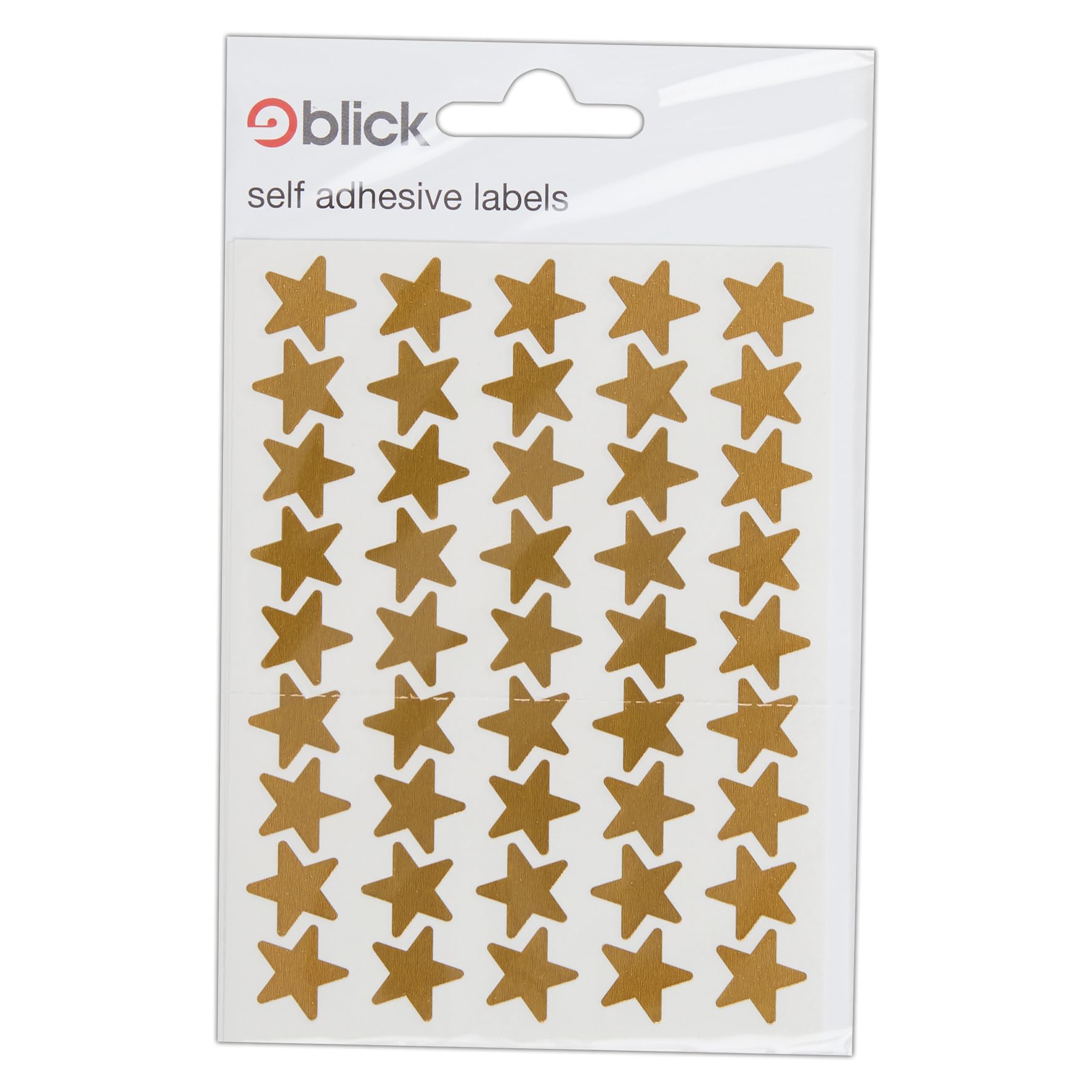 Blick Metallic Gold Star Colour-Coding Labels - Self Adhesive | 14mm | 135 Pack