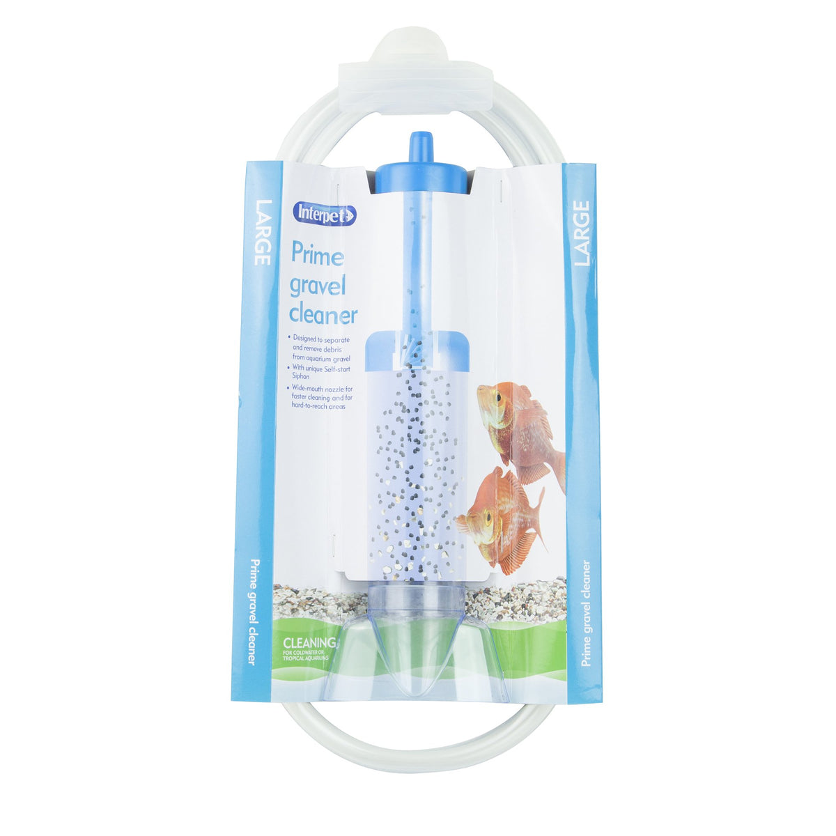 Interpet Aquarium Fish Tank Syphon Water Drainer and Gravel Cleaner - Large, 142 cm Hose