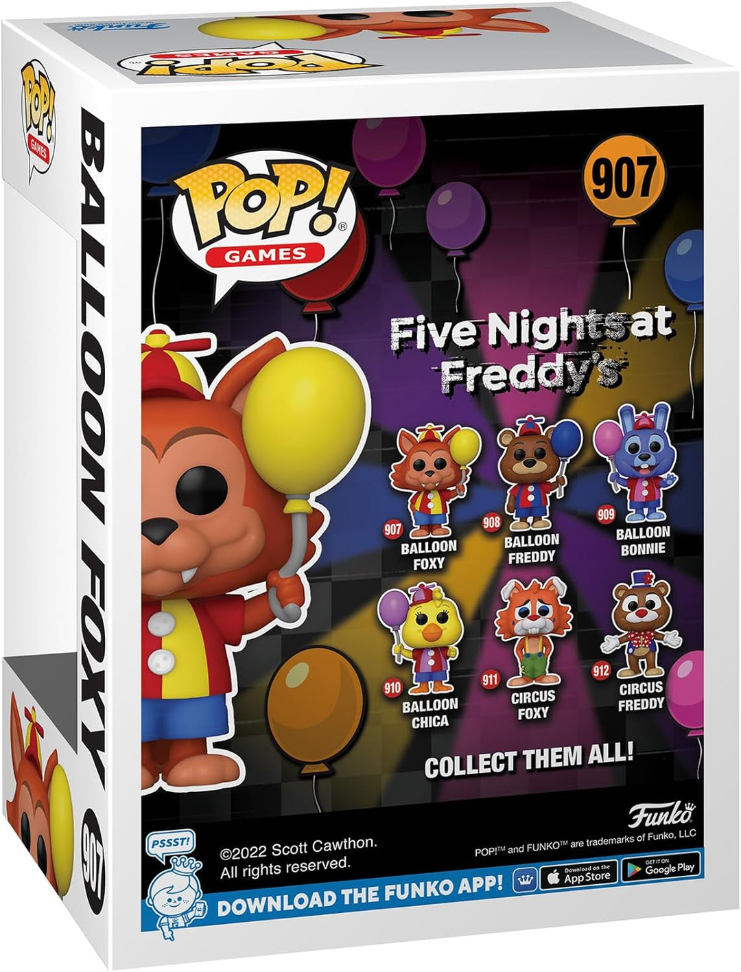 Five Nights At Freddy's Balloon Foxy Funko 67627 Pop! VInyl #907