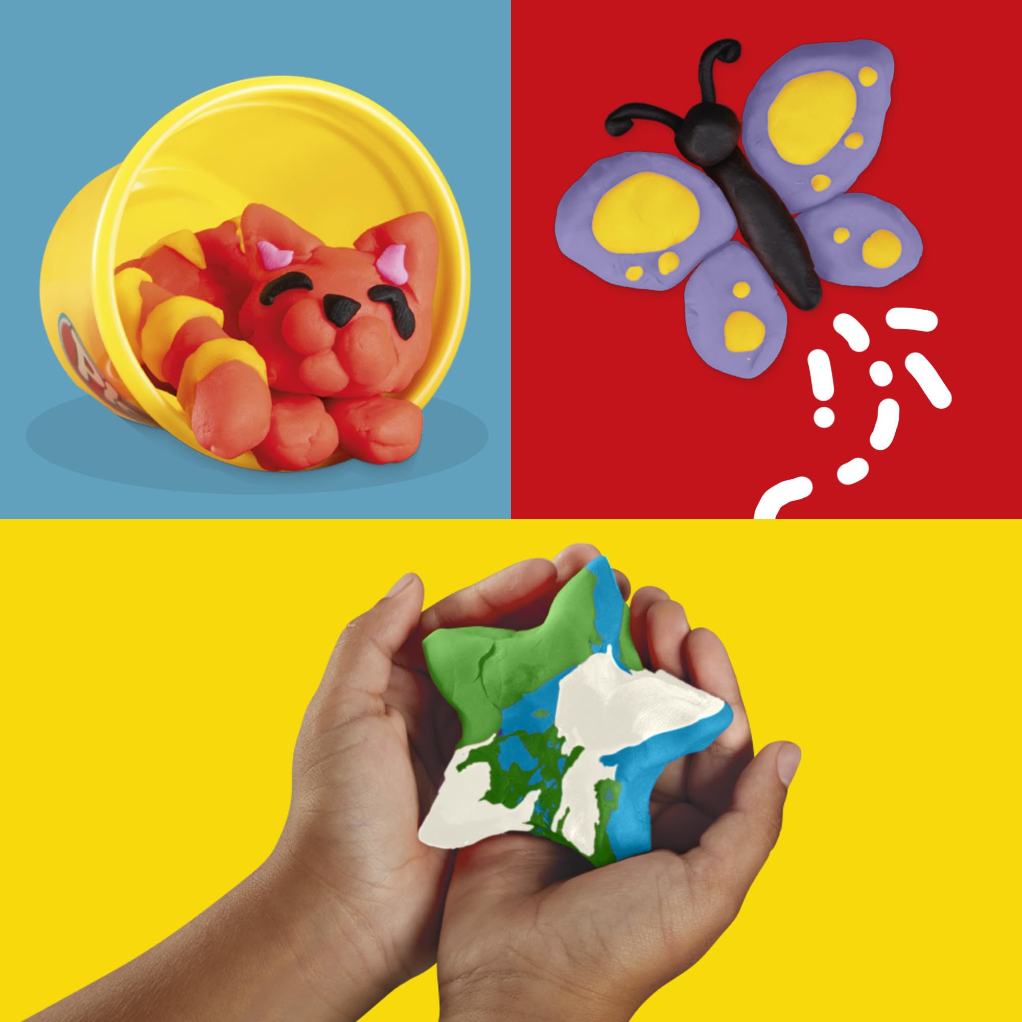 Play-Doh Favorite Colour Pack - 9 Cans (7x113g, 2x57g) | Non-Toxic Modeling Compound 5