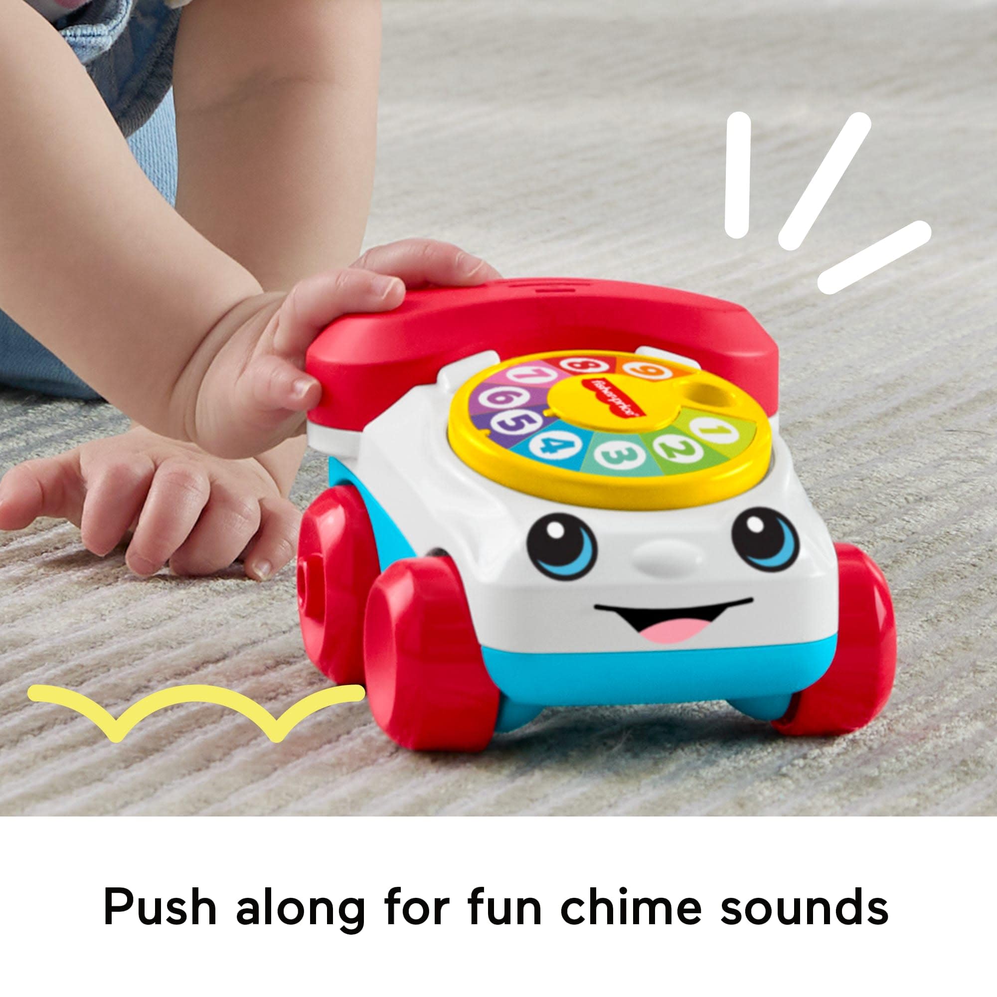 Fisher-Price Chatter Telephone Vehicle Push-Along Toy | Ages 6+ Months | JKD56 5