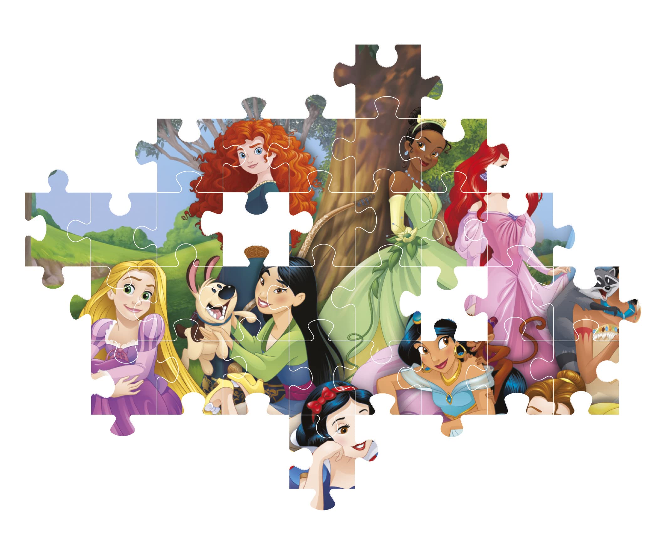 Clementoni Disney Princess Jigsaw Puzzle - 104 Pieces | 48.5 x 33.5 cm Finished Size 6