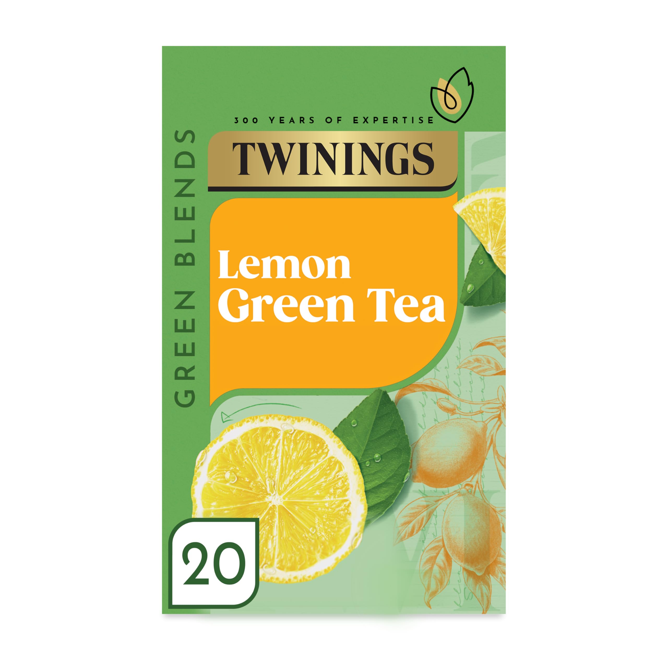 Twinings Lemon Green Tea - Refreshing Flavour | 20 Teabags | 40g 1