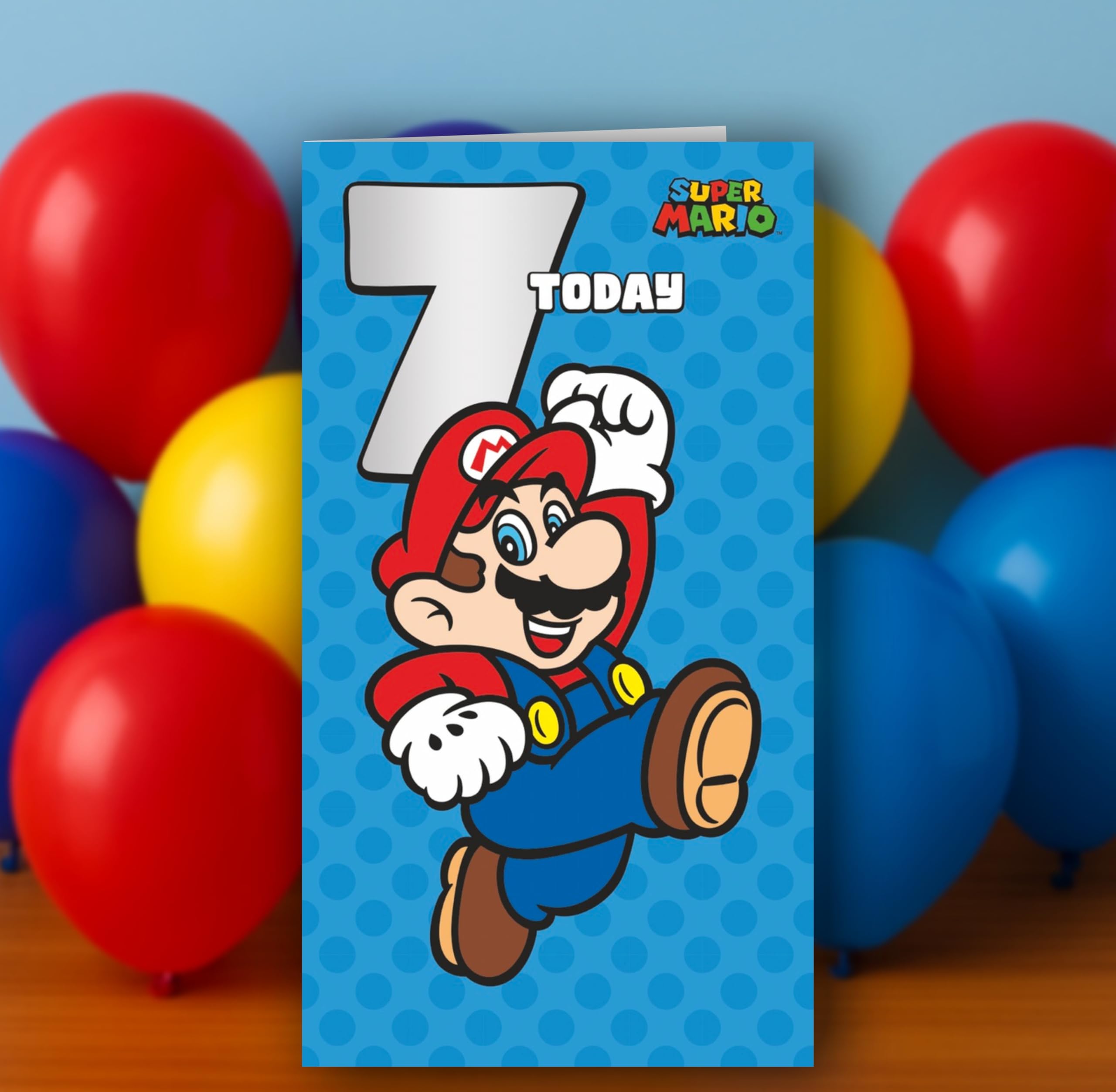 Danilo Promotions LTD Super Mario Birthday Card - Age 7 | Standard Size | Officially Licensed 4