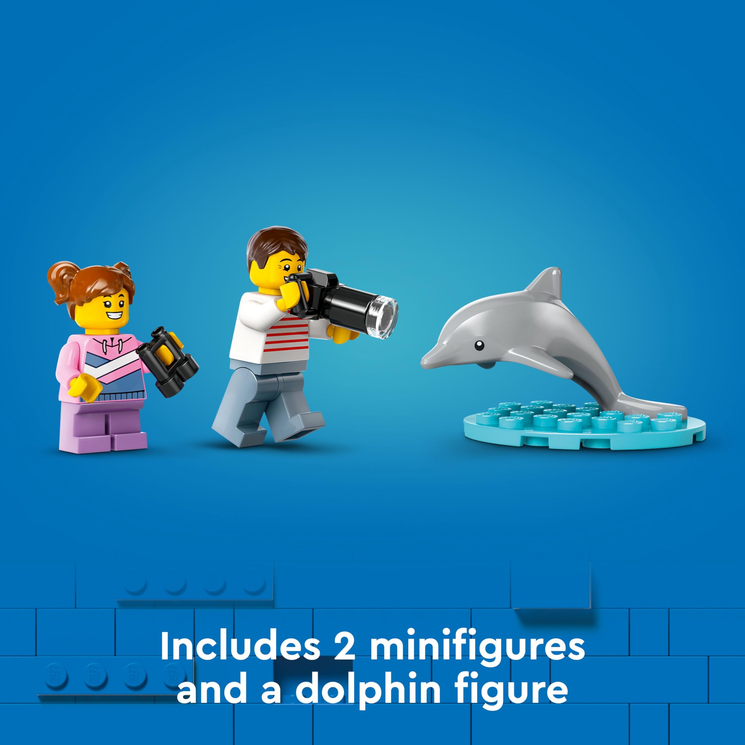 LEGO City Sailboat 60438 - Building Set with Dolphin & Minifigures for Ages 5+