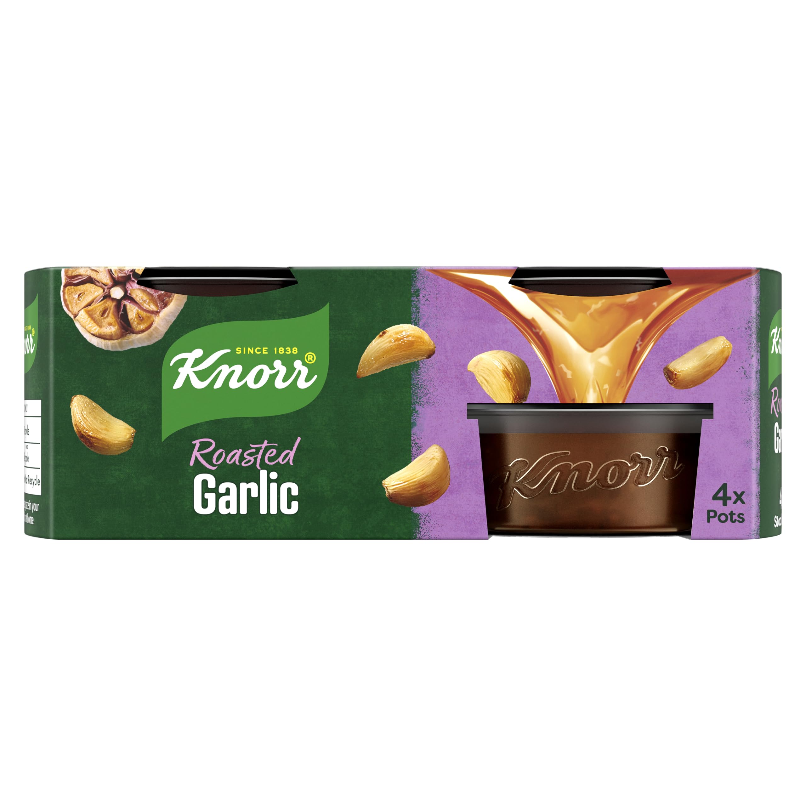 Knorr - Roasted Garlic Stock Pots Pack of 4 7