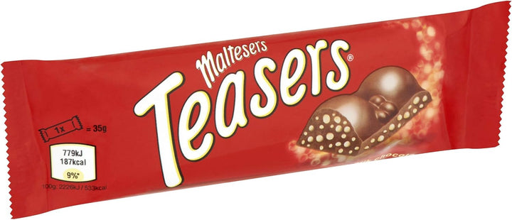 Maltesers Teasers Chocolate Bar Bulk Box, 24 x 35g